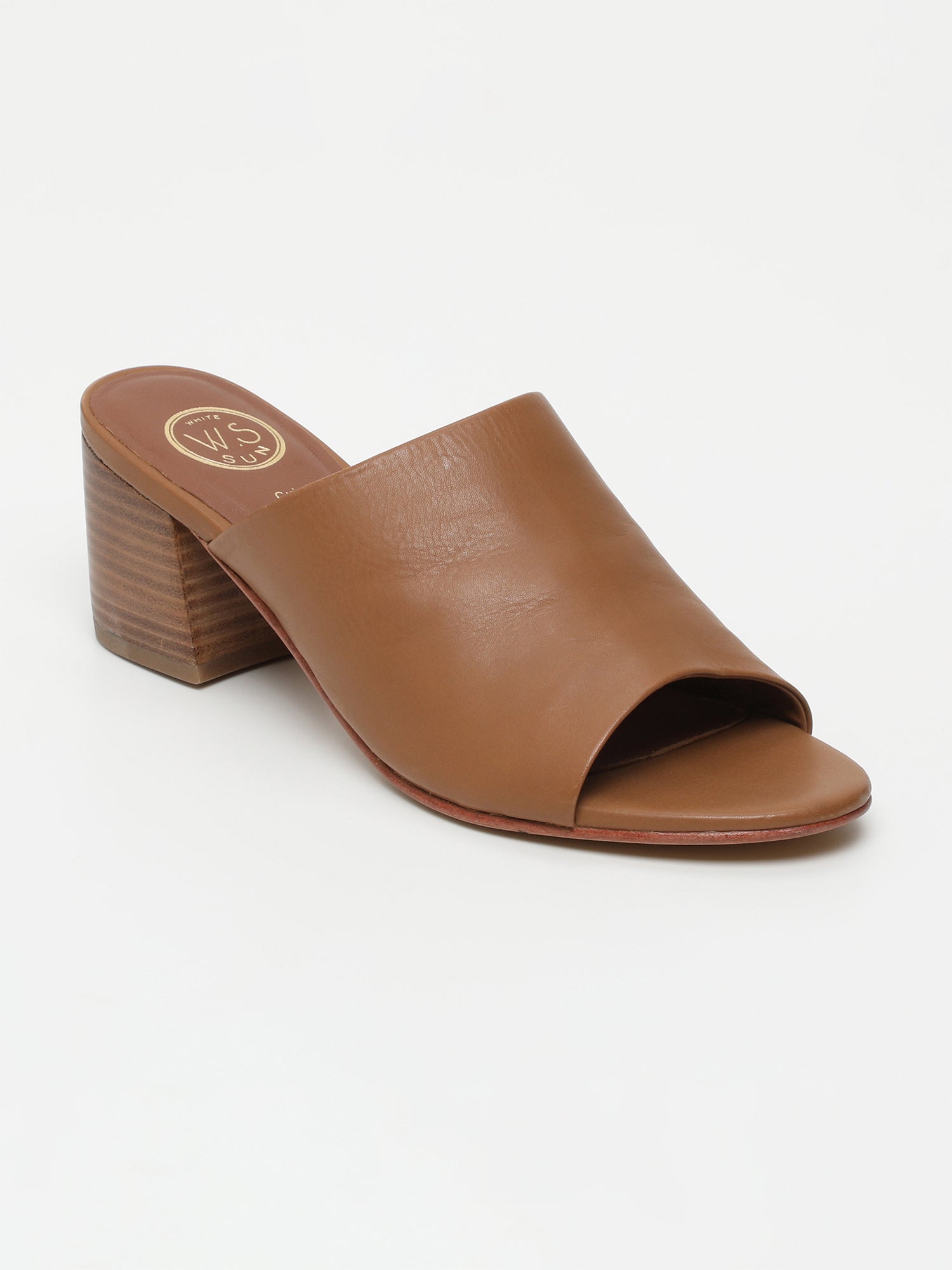 KLERVI sandales en cuir camel
