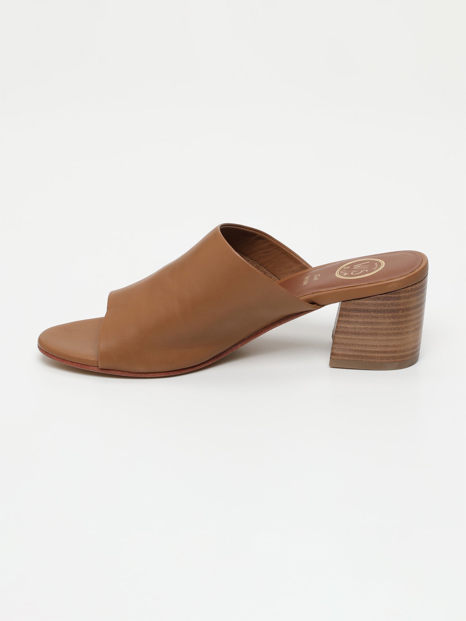 KLERVI sandales en cuir camel