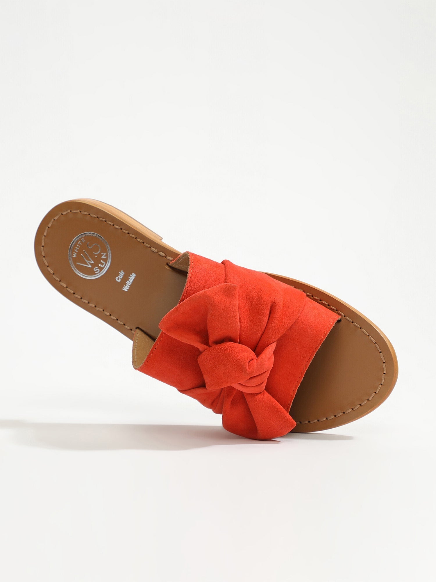 ALBA mules en cuir orange