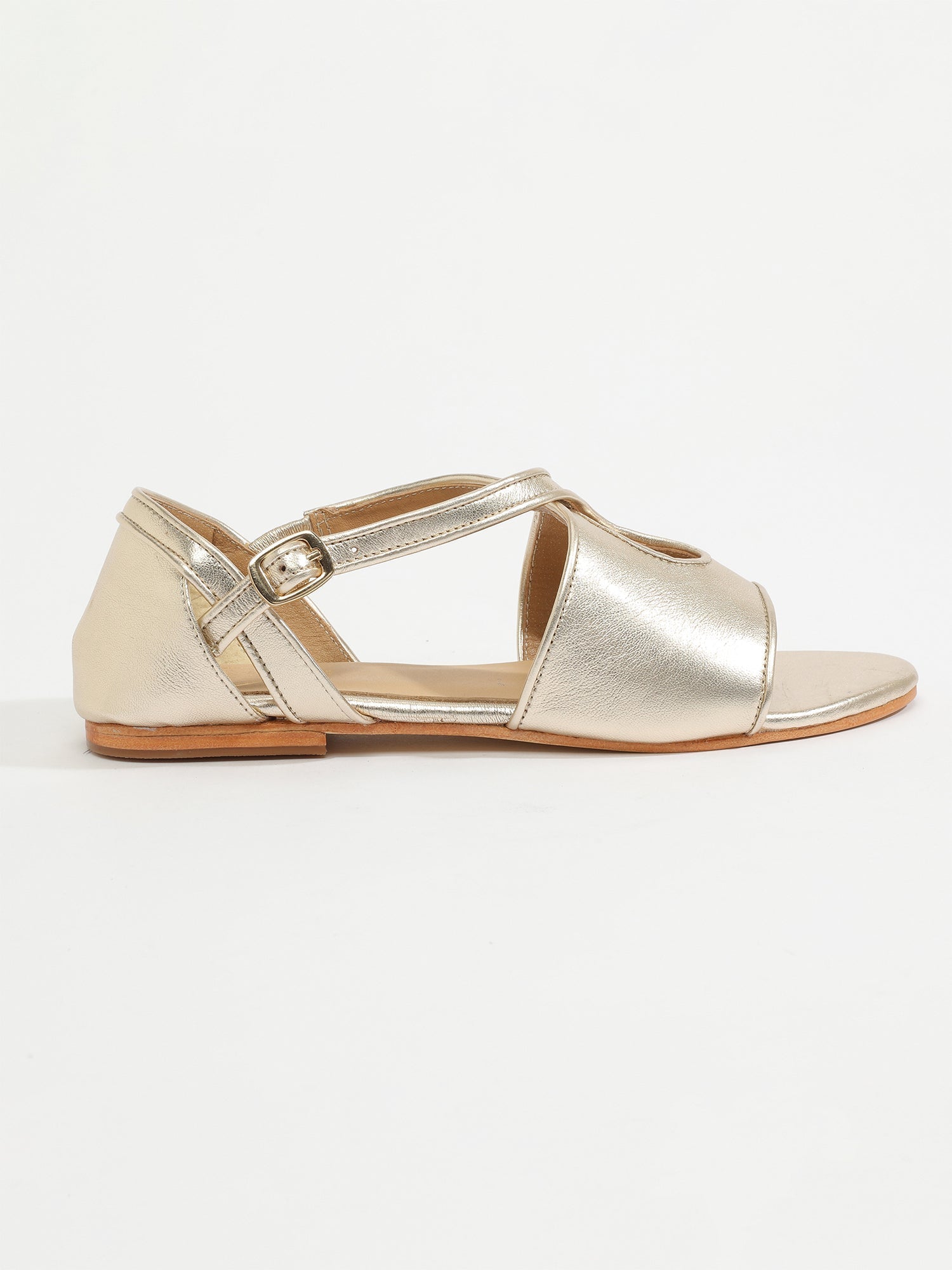 KIRBY sandales en cuir or