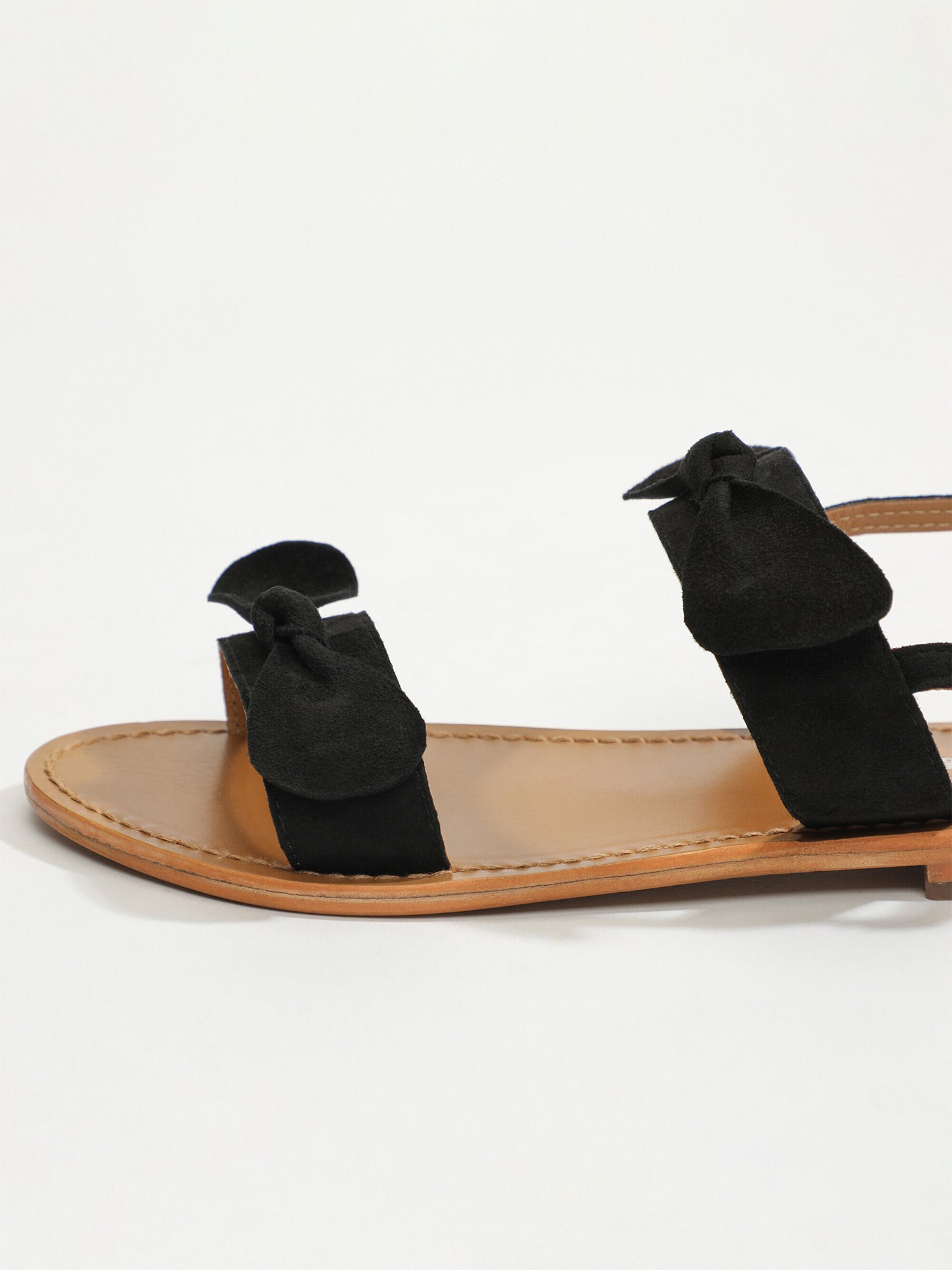 INDAH sandales fantaisie en cuir noir