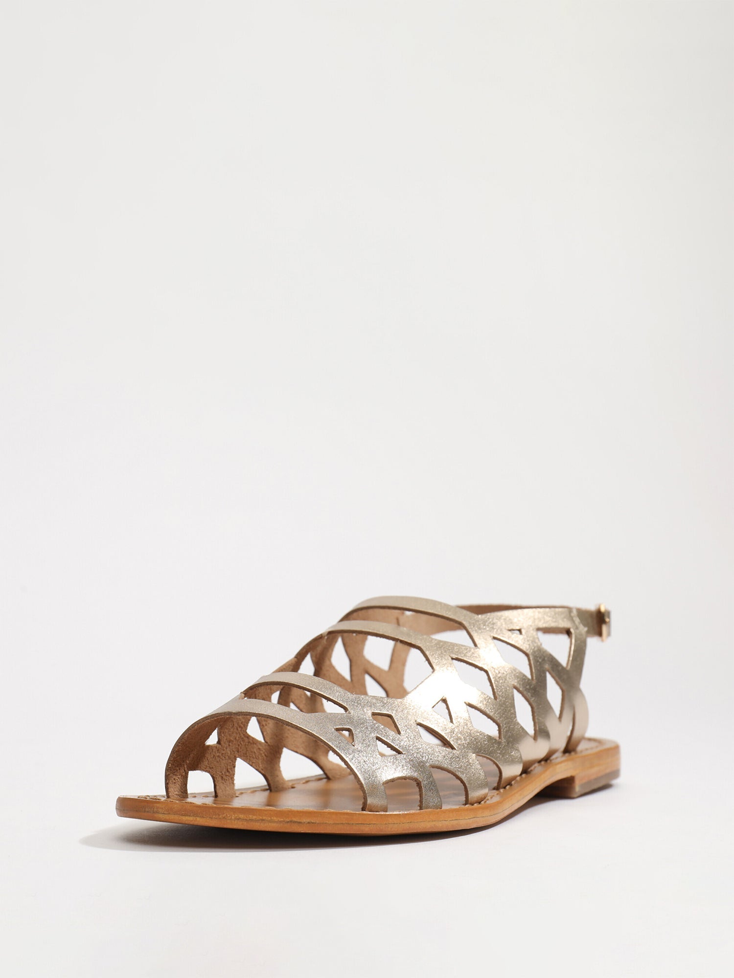 ARACATI sandales spartiates en cuir or