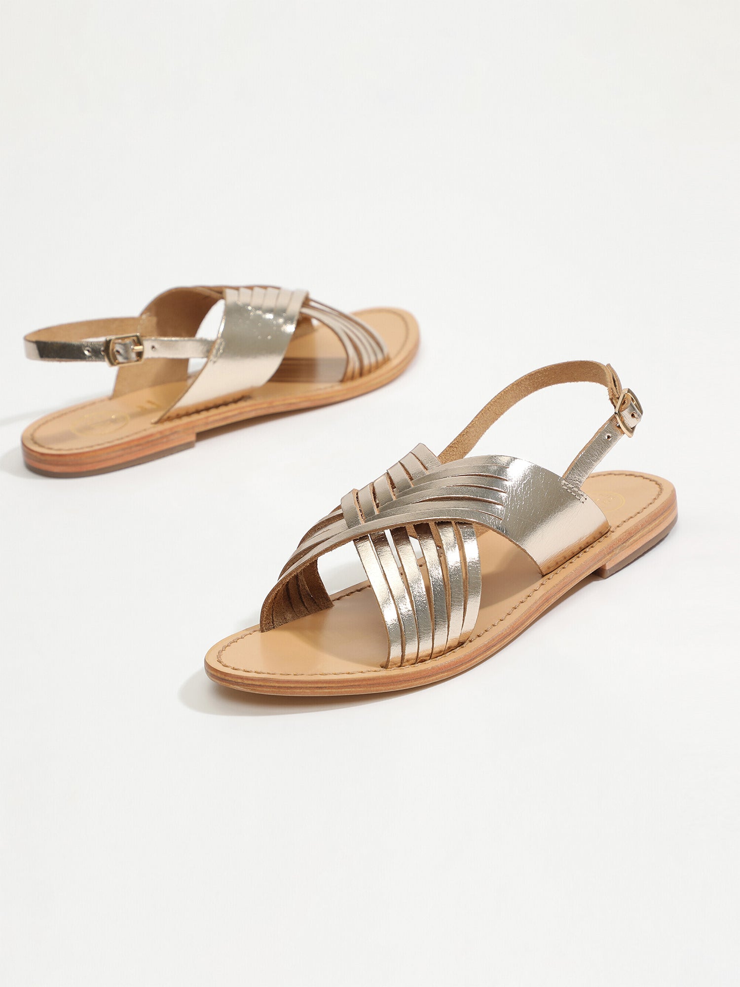 WINTERA sandales en cuir or