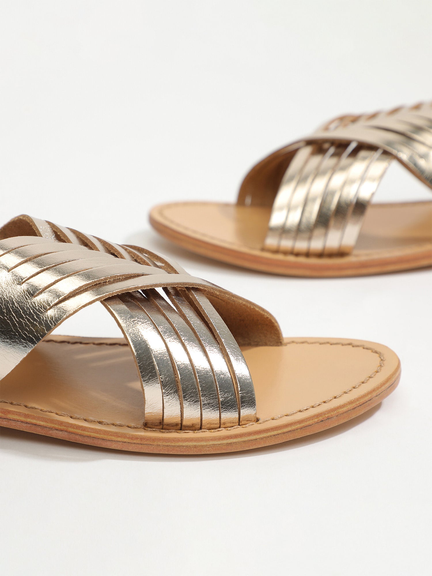 WINTERA sandales en cuir or