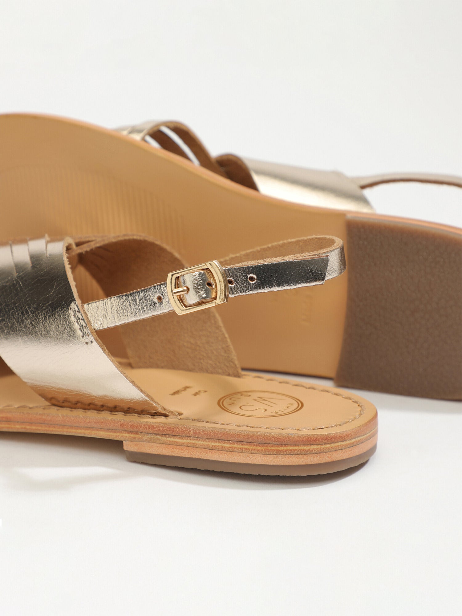 WINTERA sandales en cuir or