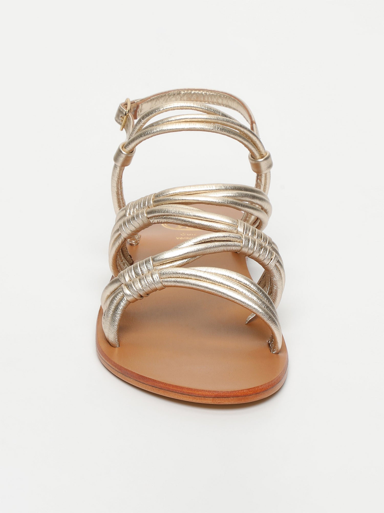 ISYS sandales en cuir or