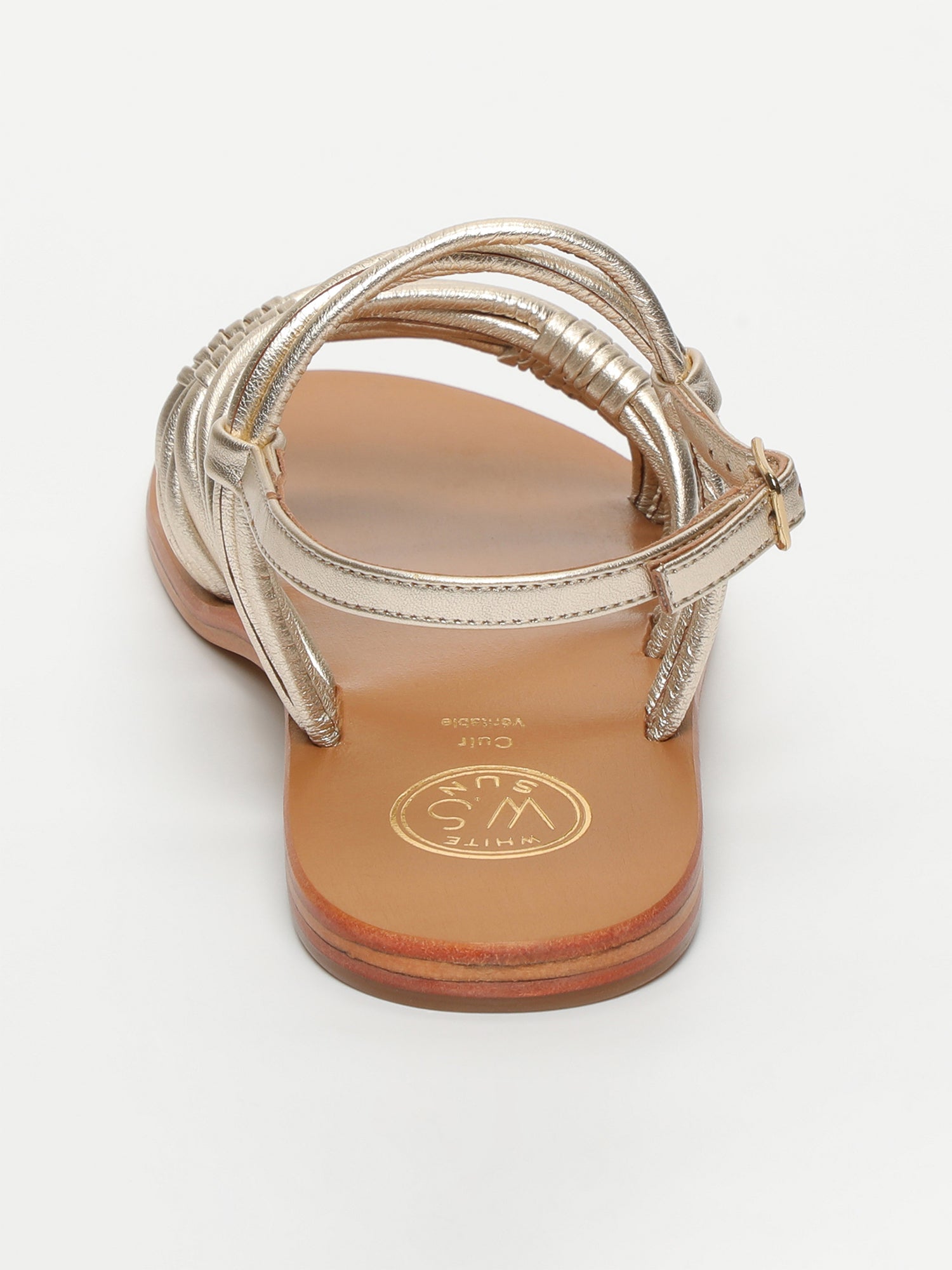 ISYS sandales en cuir or