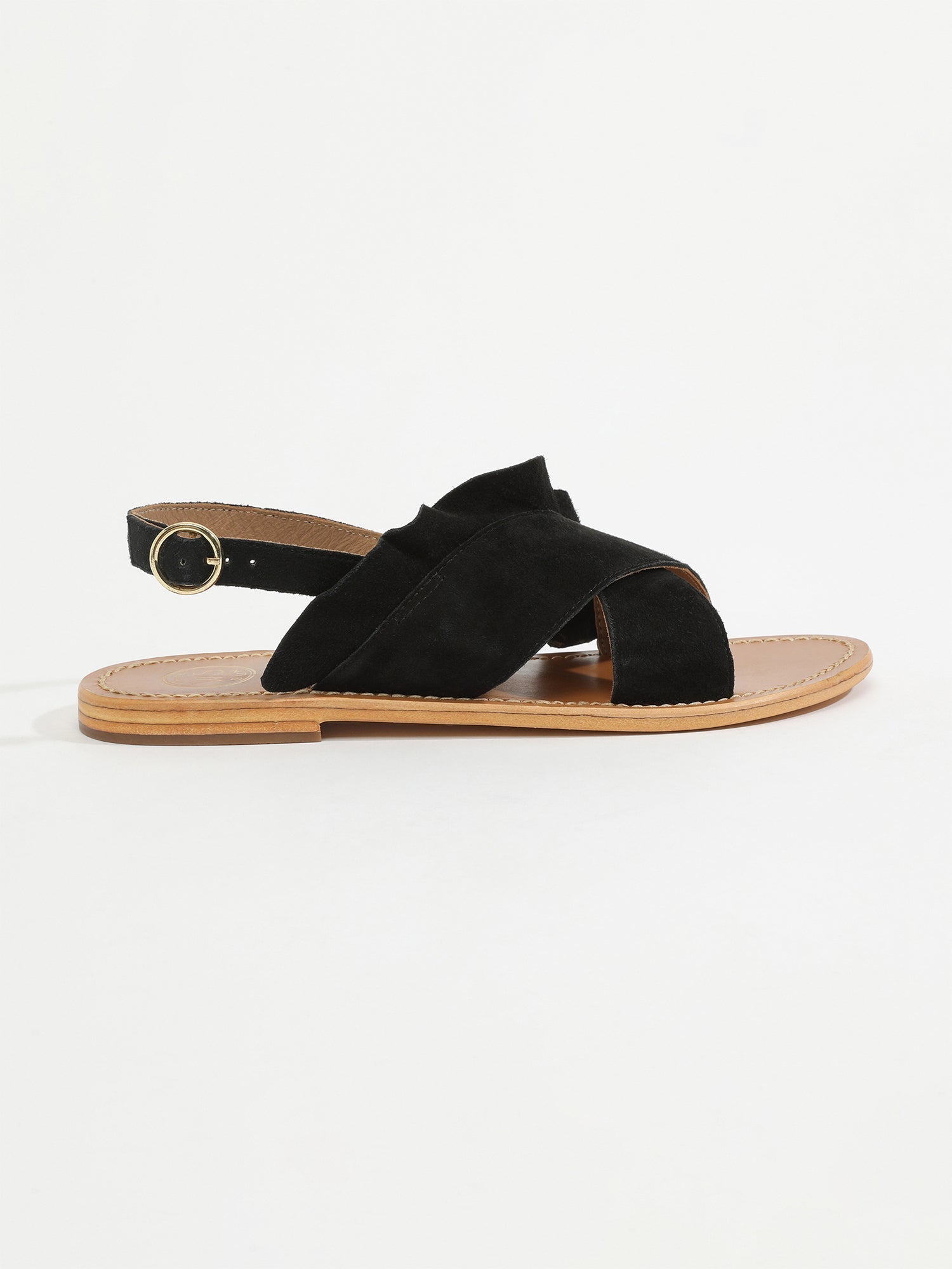 LILLY sandales en cuir noir