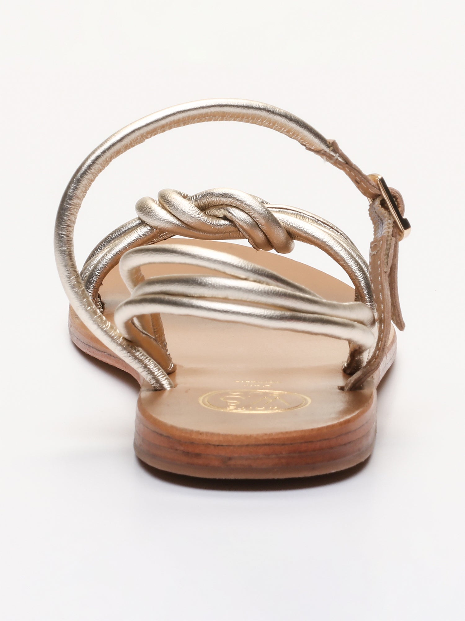 LIRASOU sandales en cuir or