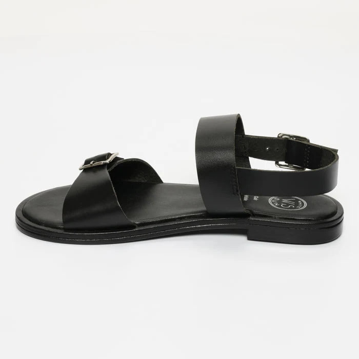 ARLEVA sandales en cuir noir