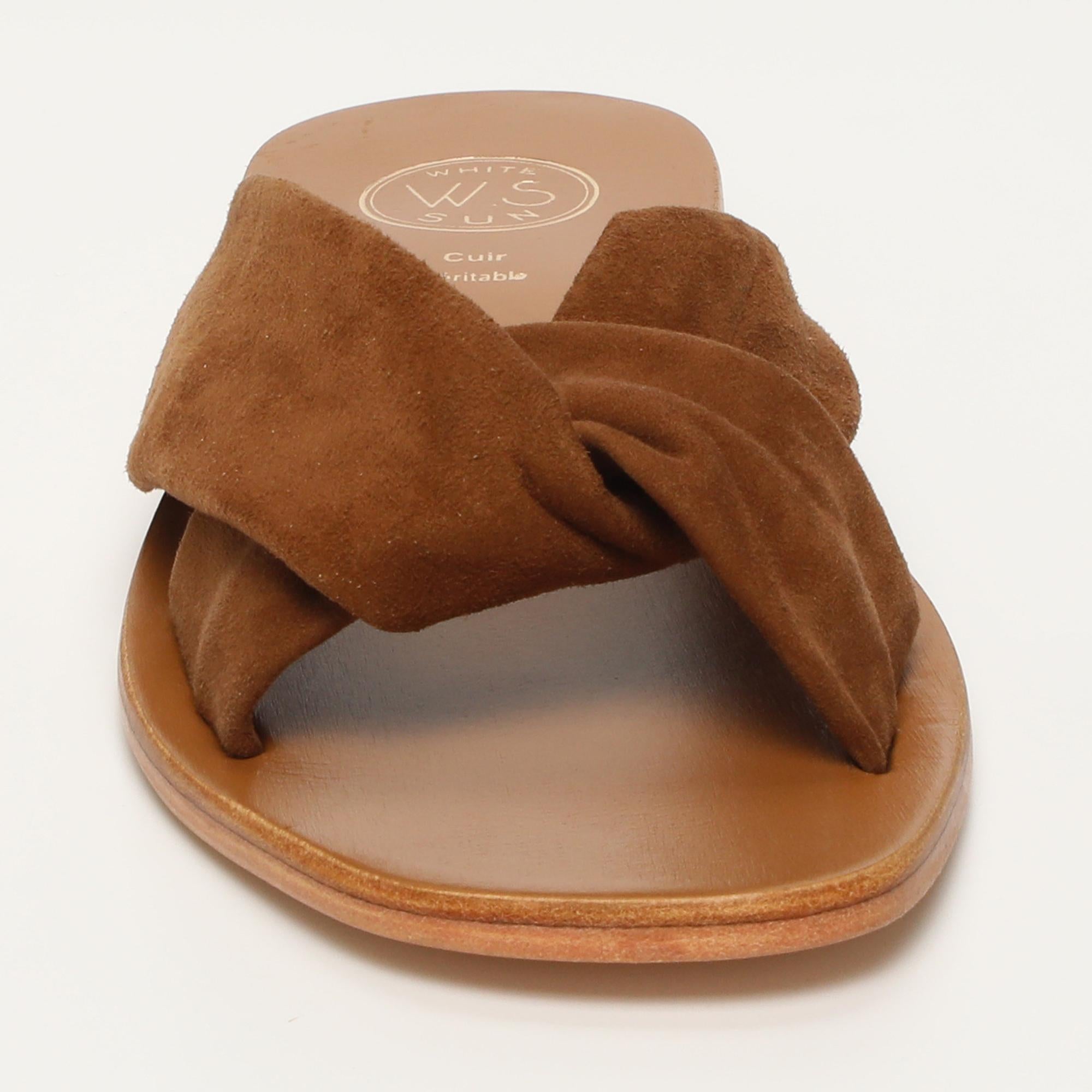 BANSARI mules en cuir camel