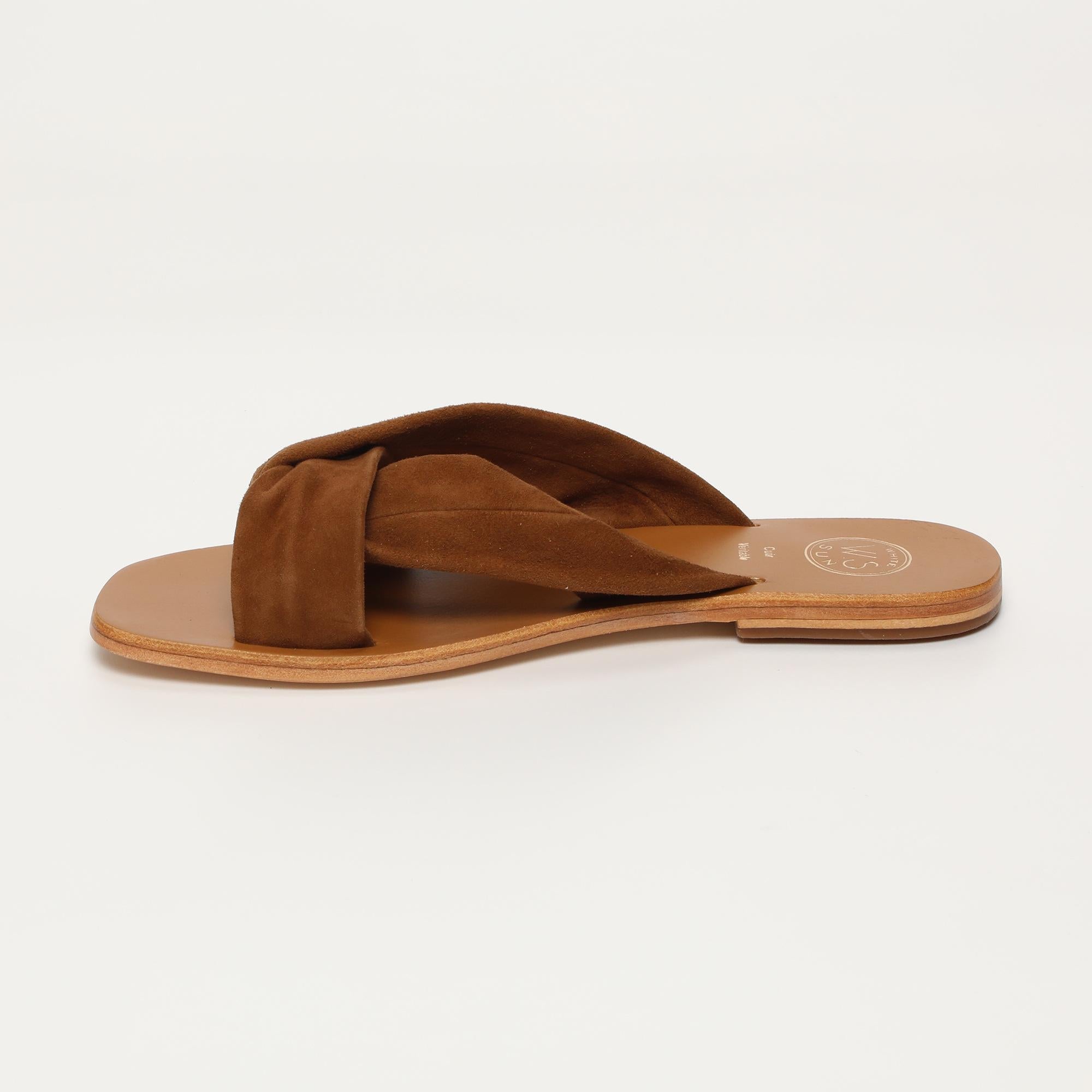 BANSARI mules en cuir camel