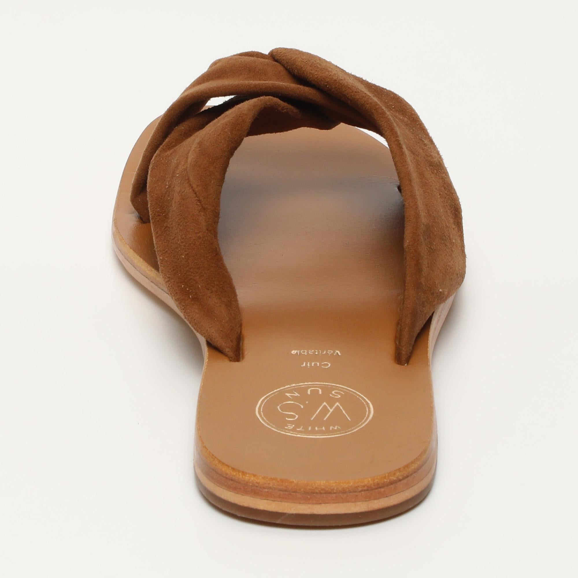 BANSARI mules en cuir camel