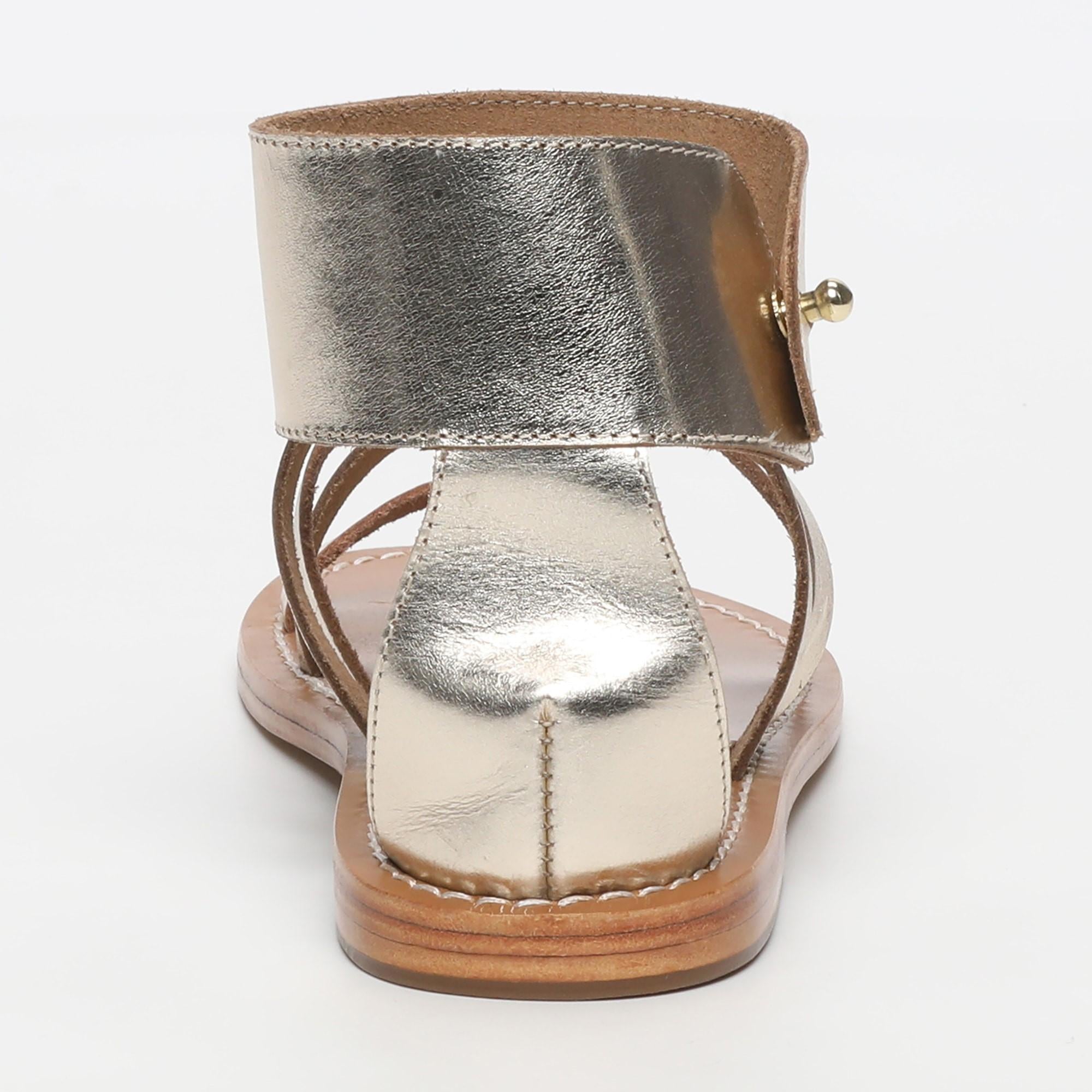 DARIKA sandales bracelet de cheville en cuir or