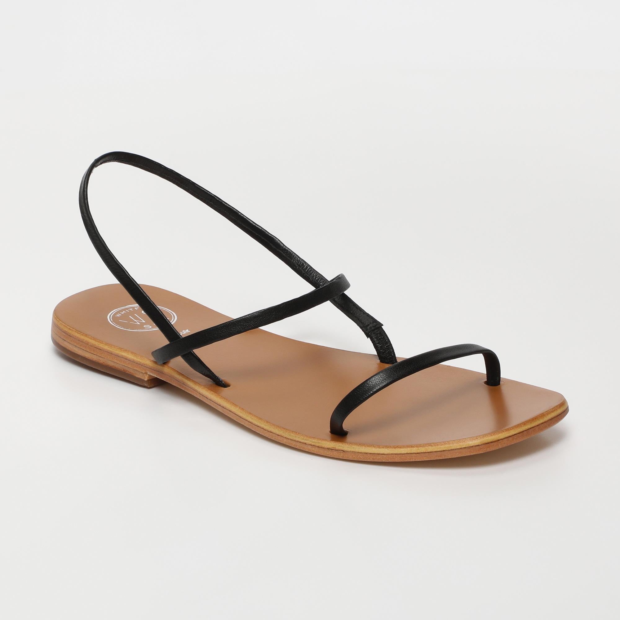 DORRIN sandales en cuir noir