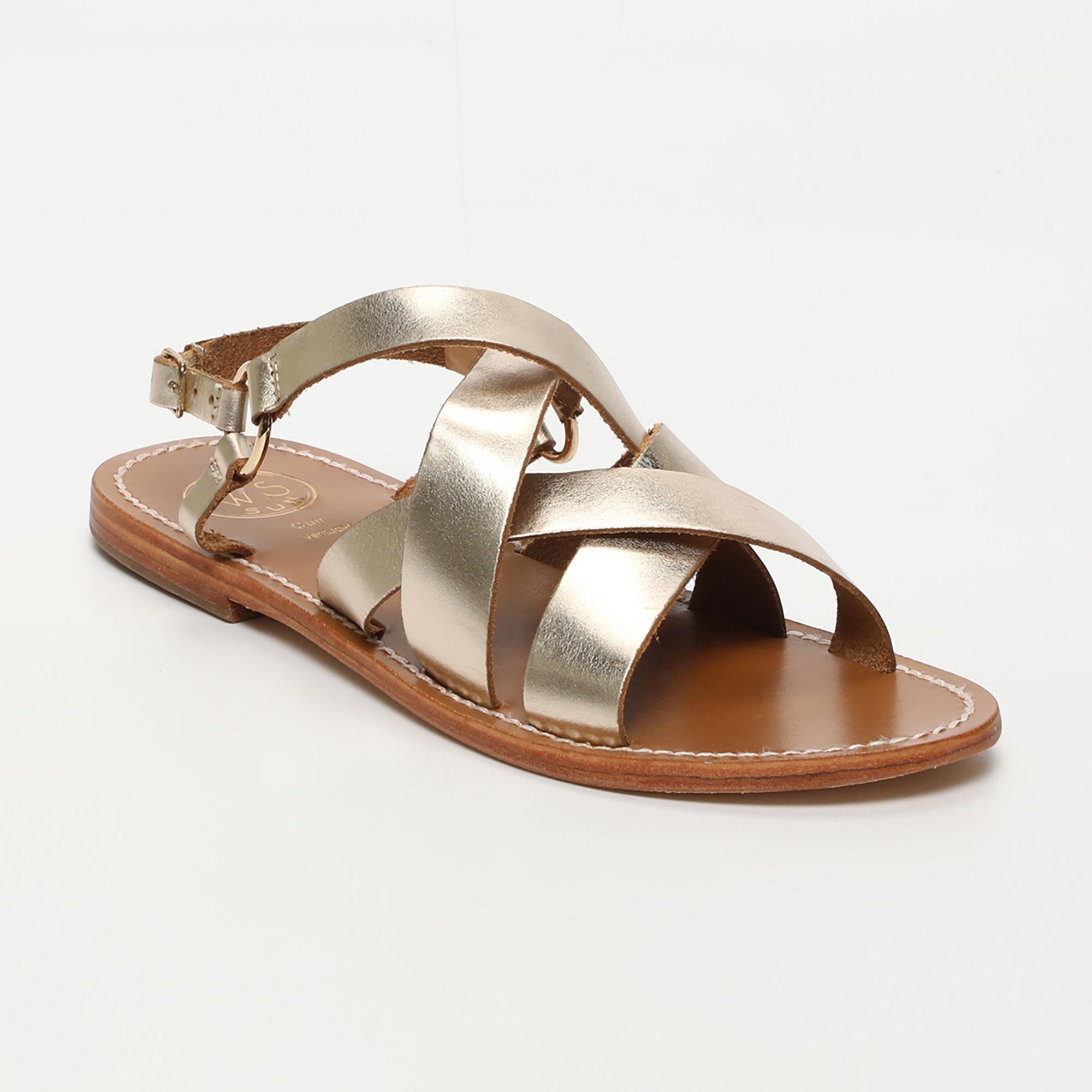 ELLA sandales en cuir or