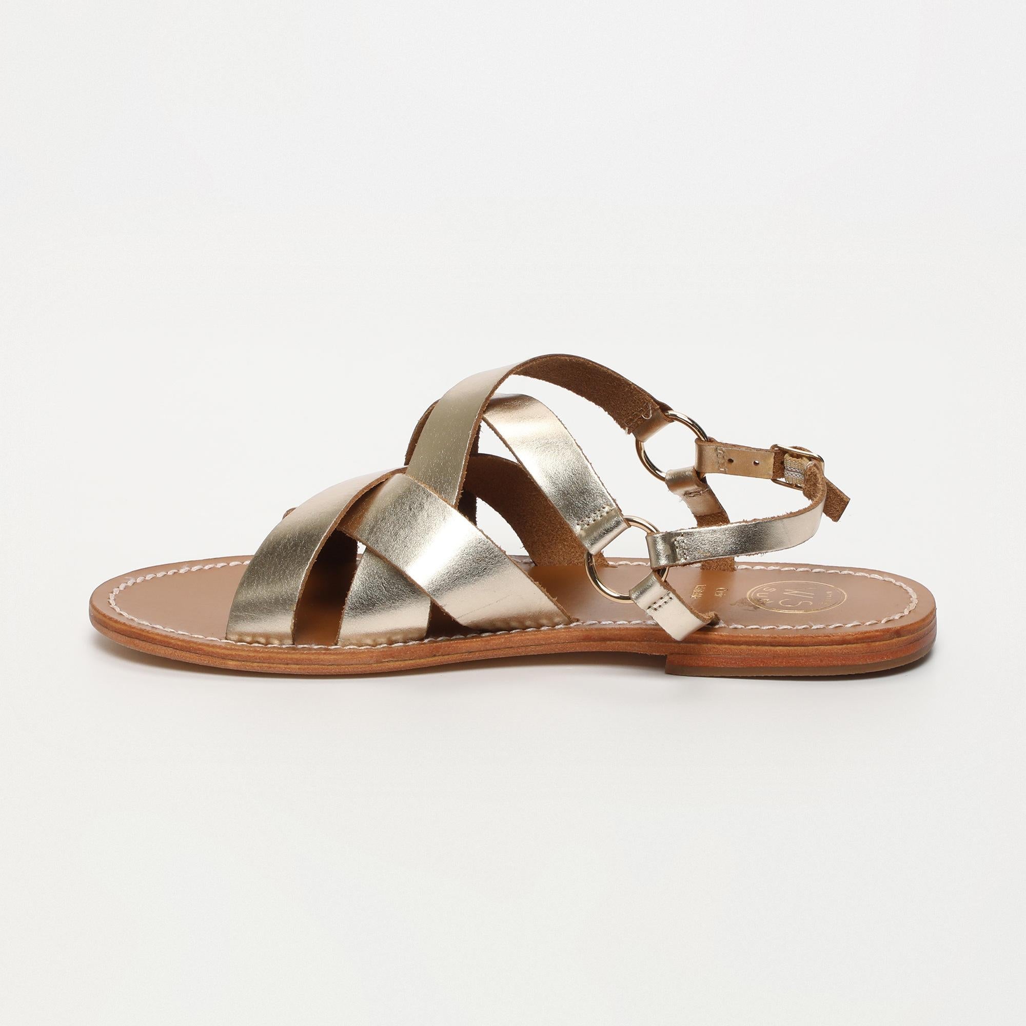 ELLA sandales en cuir or