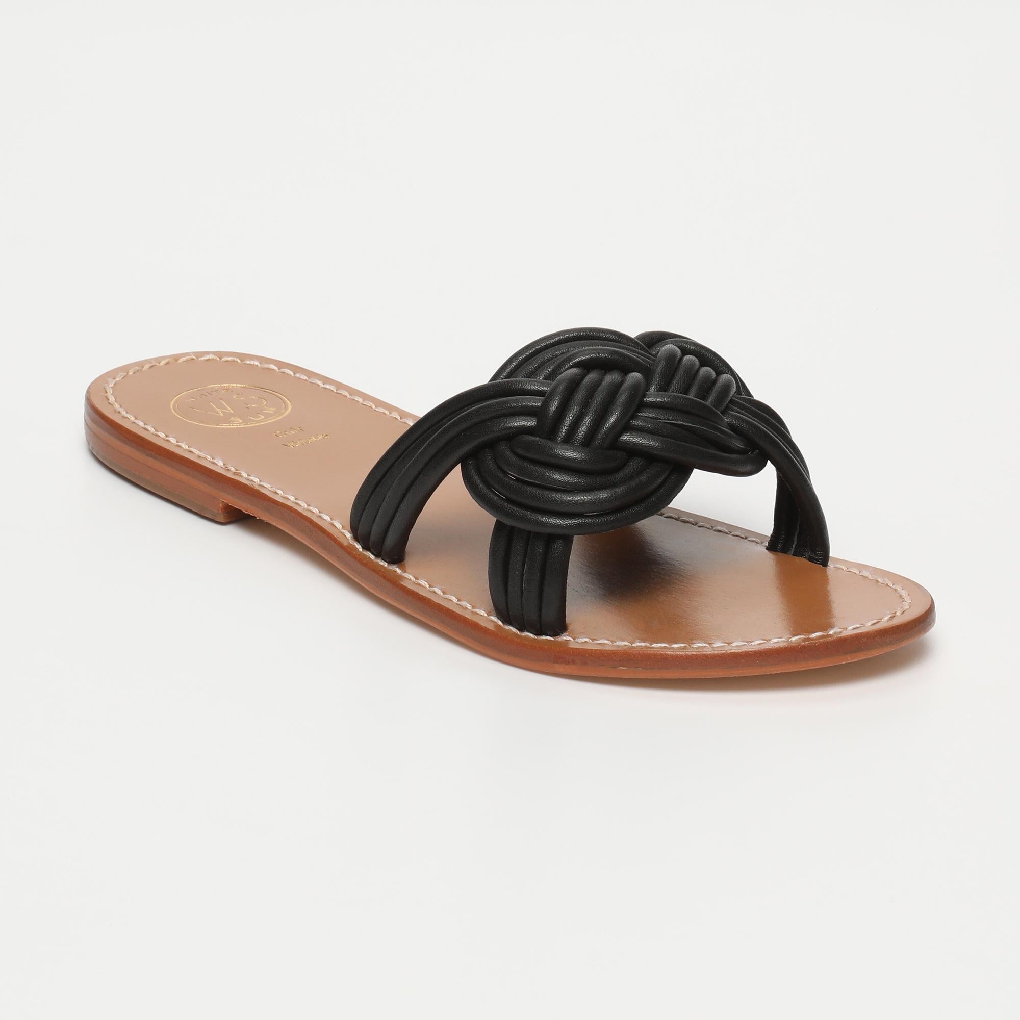 ELLIE mules en cuir noir