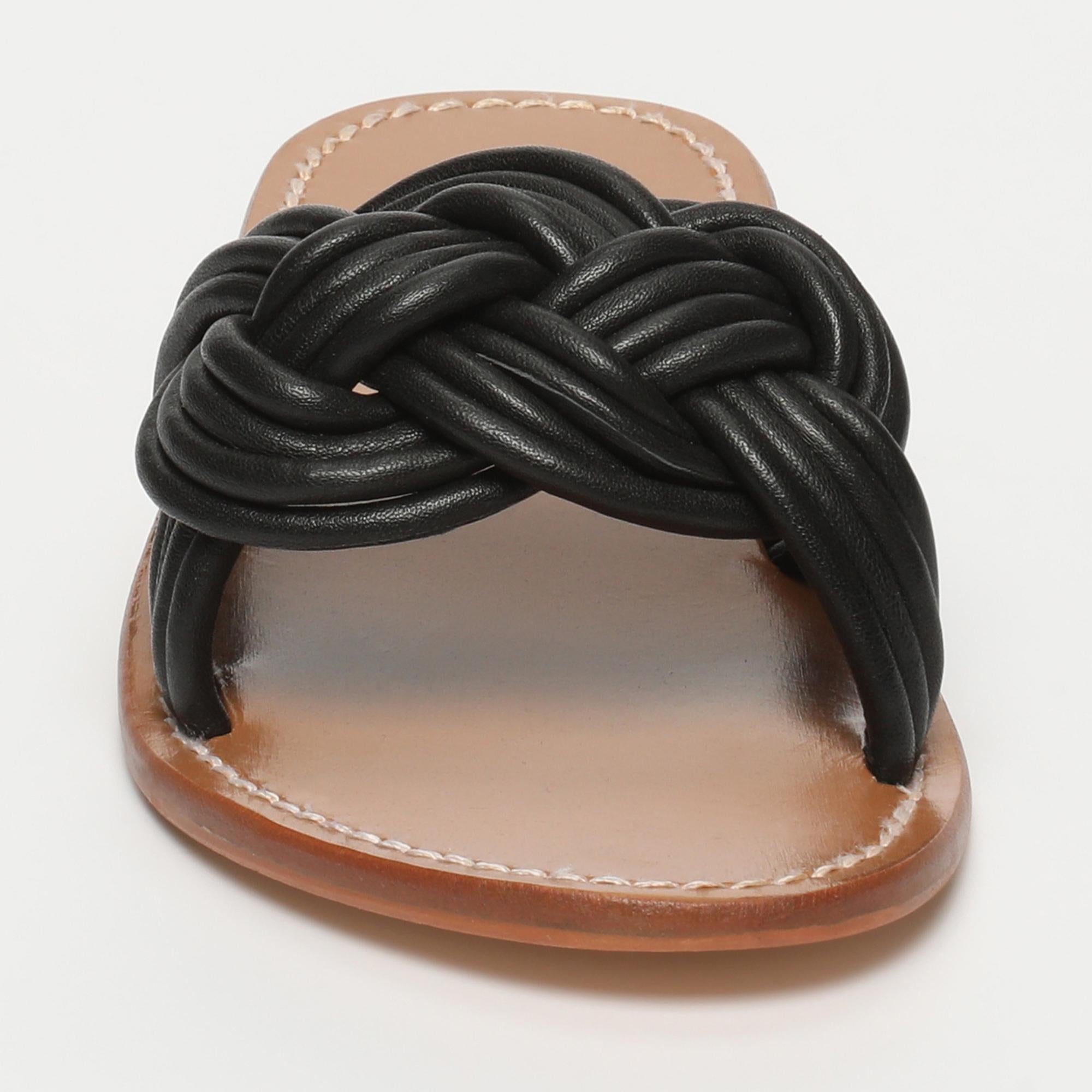 ELLIE mules en cuir noir