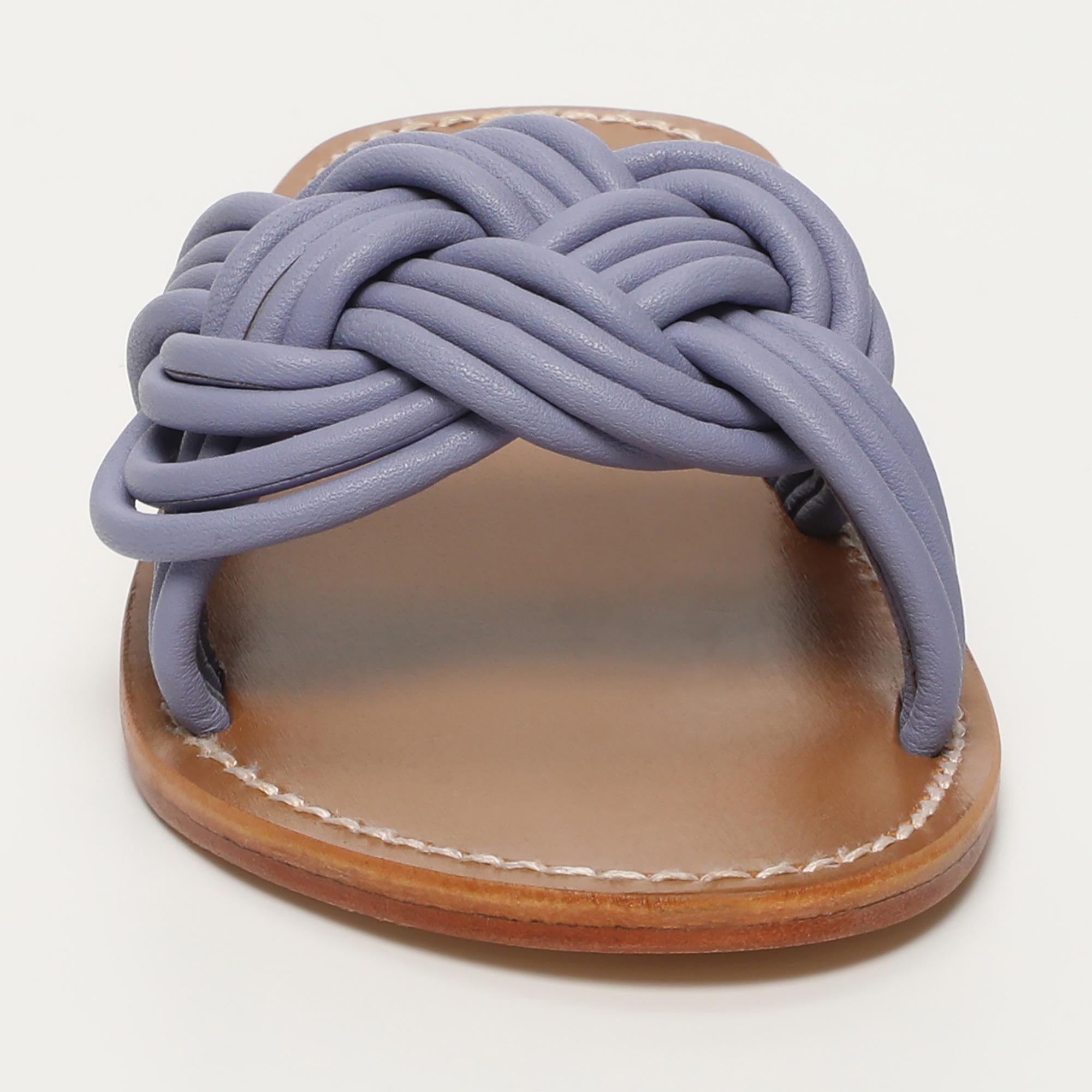 ELLIE mules tresse en cuir lavande