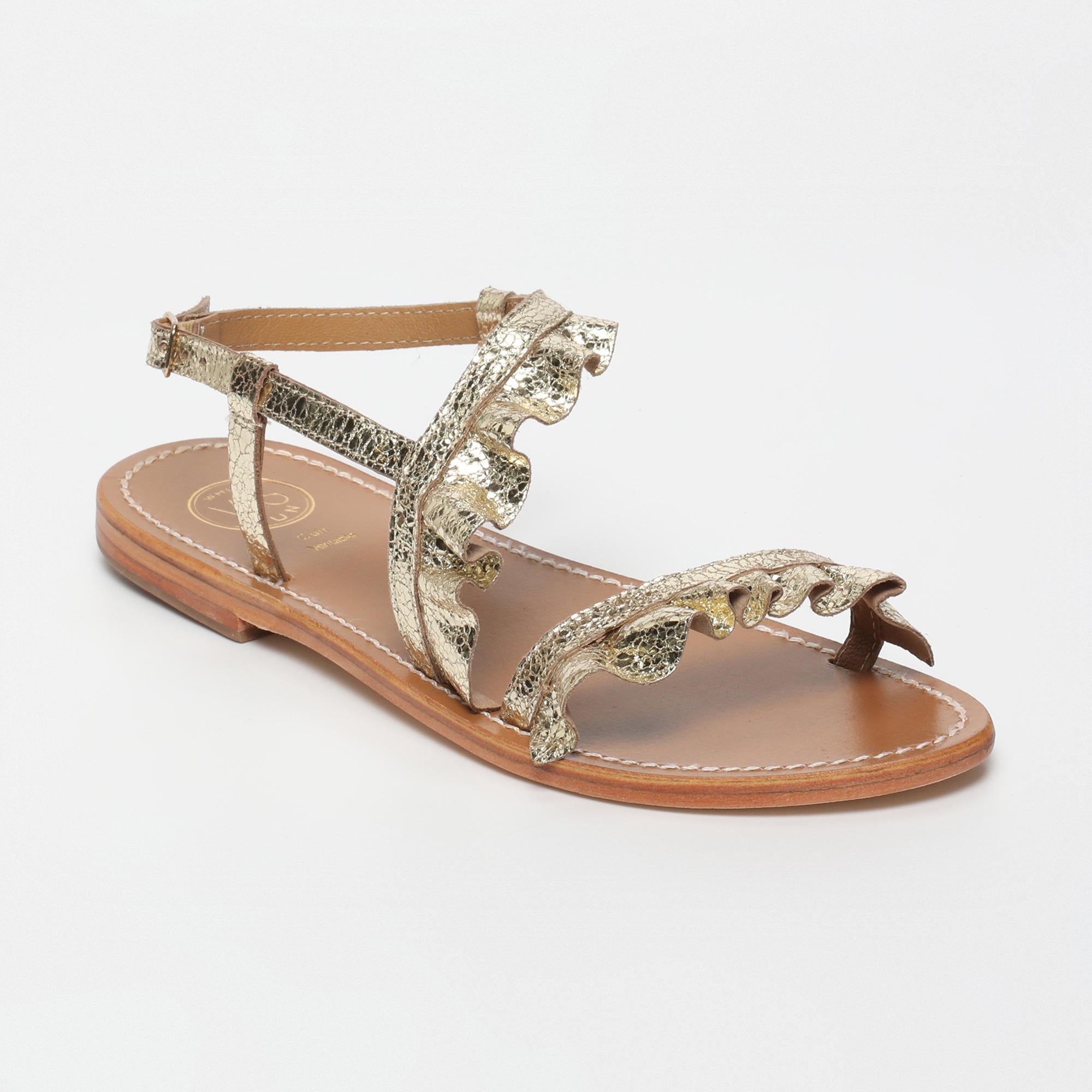 HARPER sandales fantaisie en cuir or