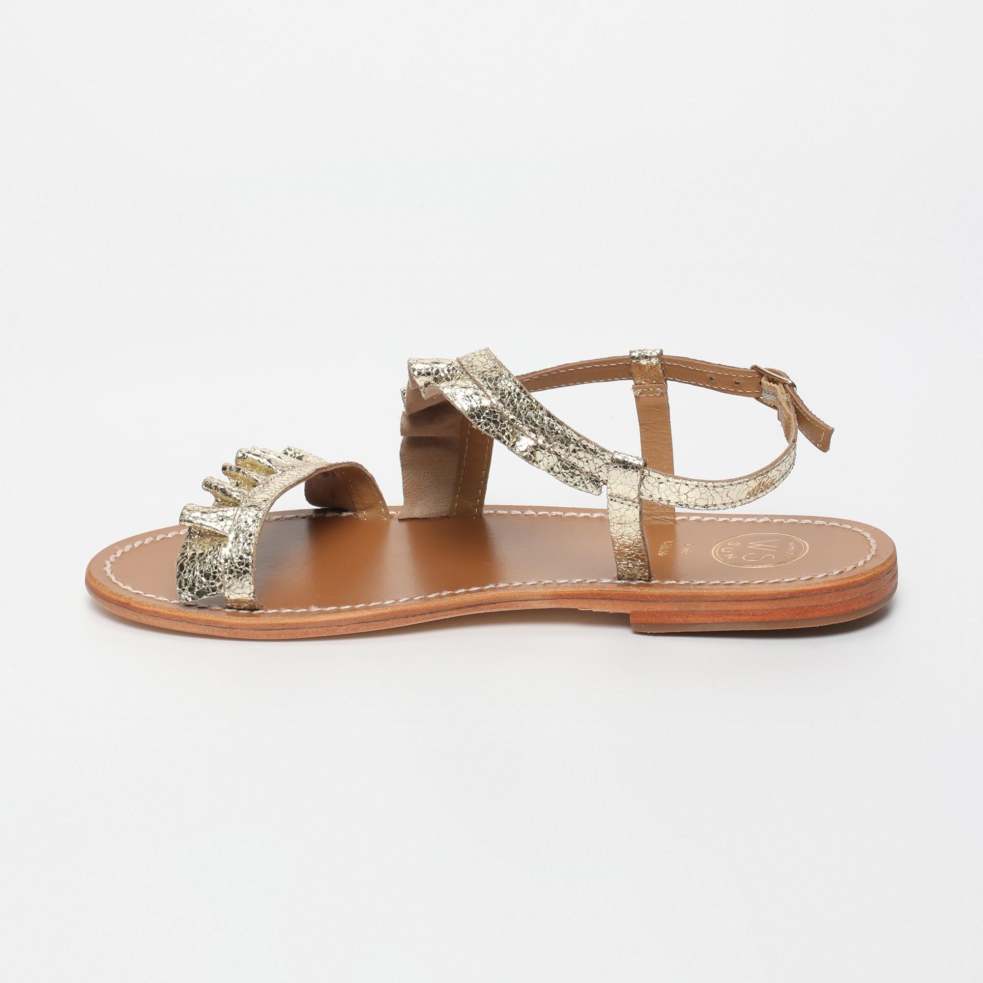 HARPER sandales fantaisie en cuir or