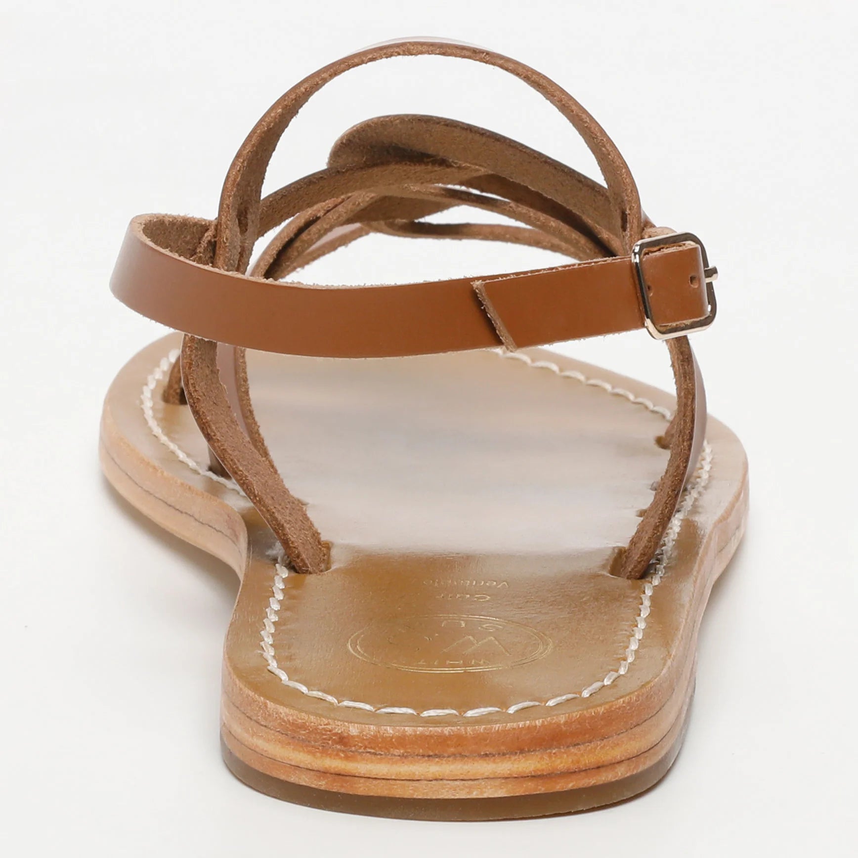 TONOSI sandales en cuir camel