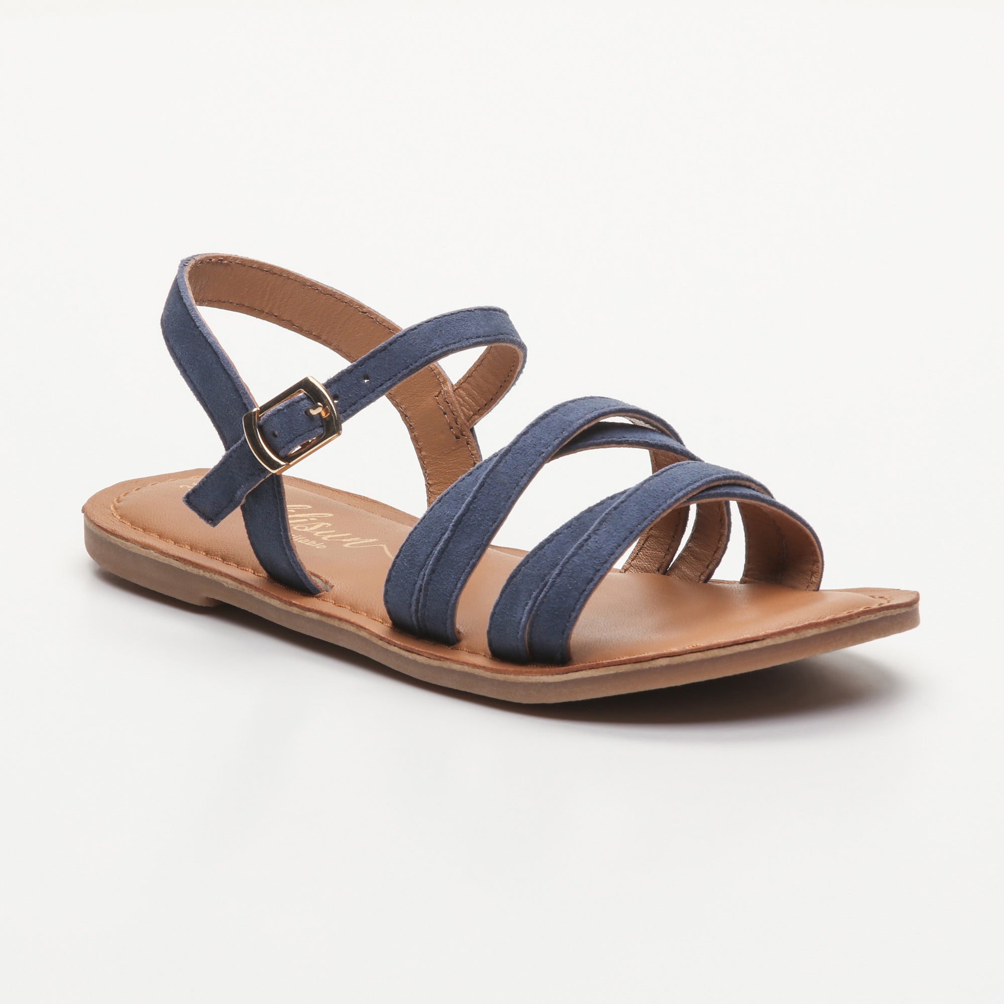 AQUARELLA sandales cuir navy