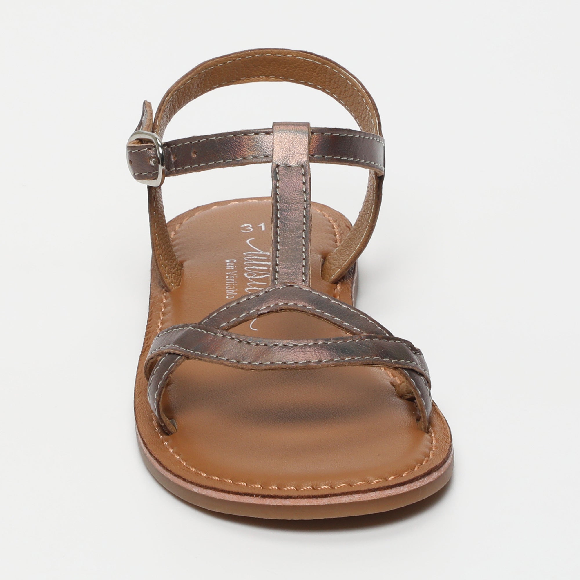GABRIELLE Sandales arc en ciel marron