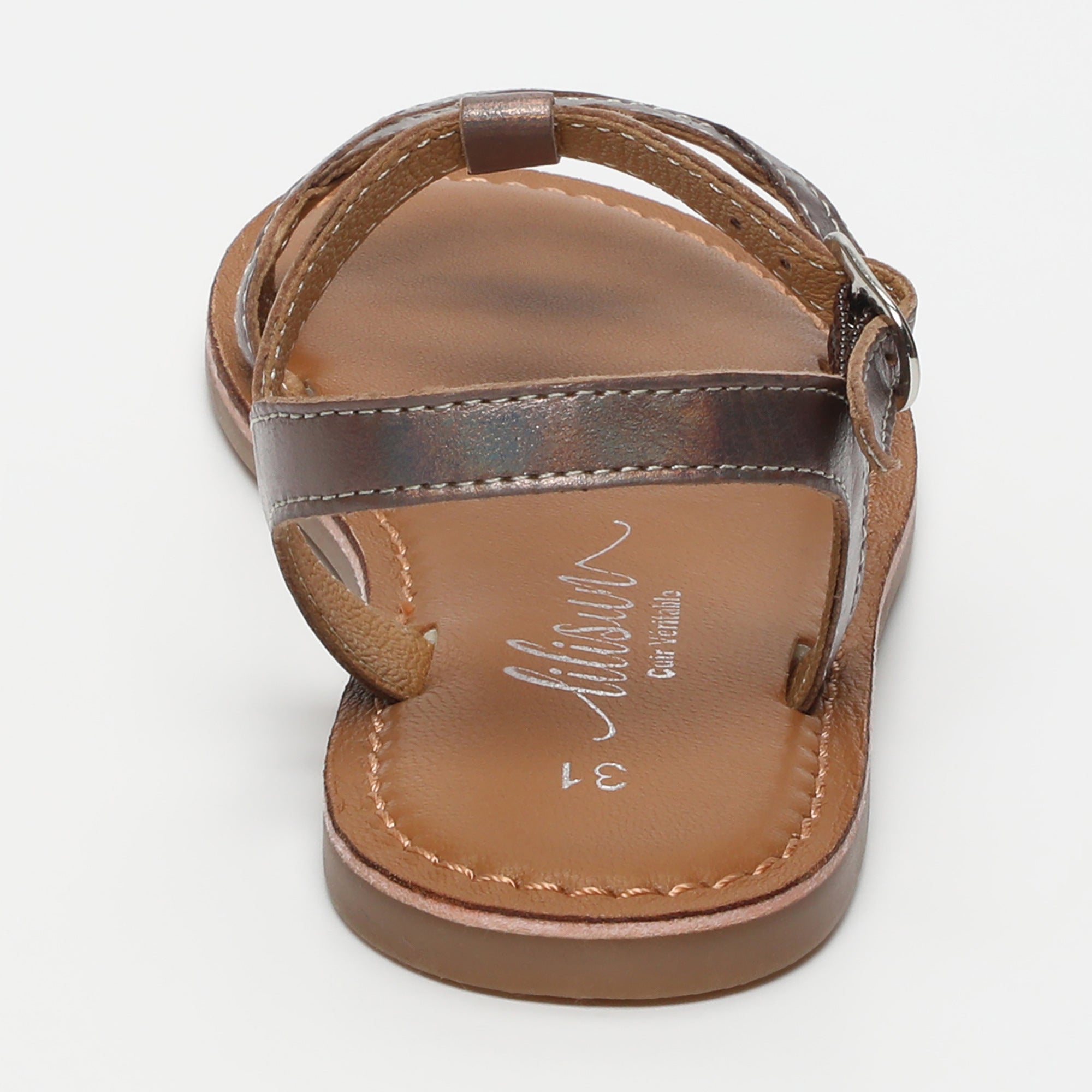 GABRIELLE Sandales arc en ciel marron