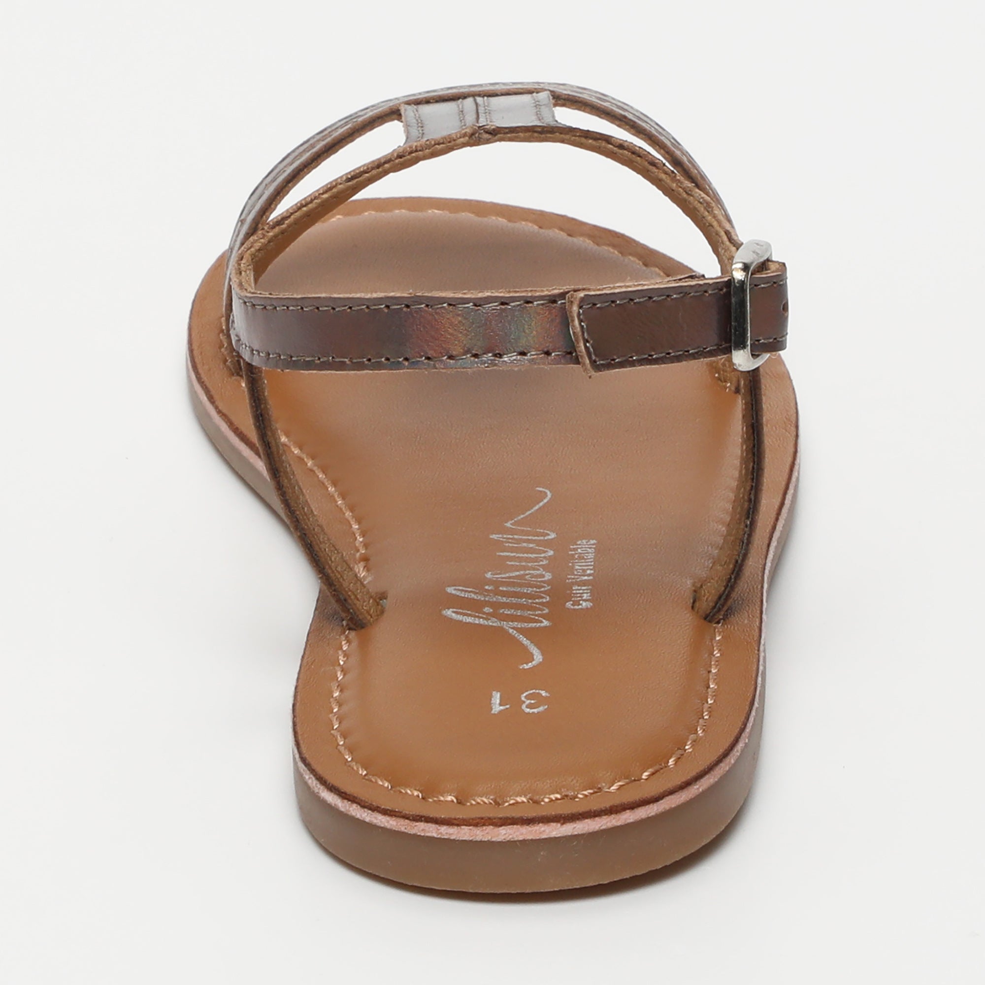SIRIELLE Sandales arc en ciel marron