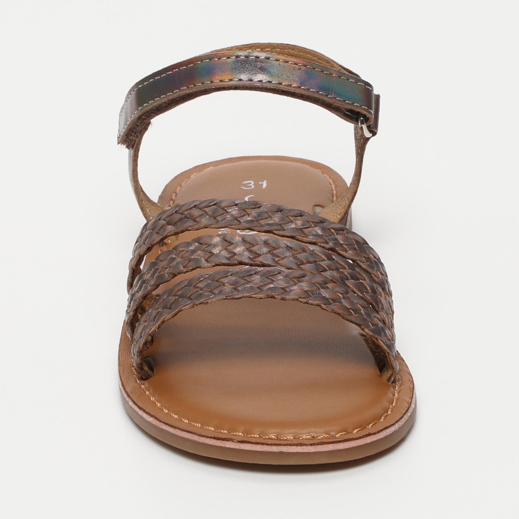 MORGANE Sandales arc en ciel marron