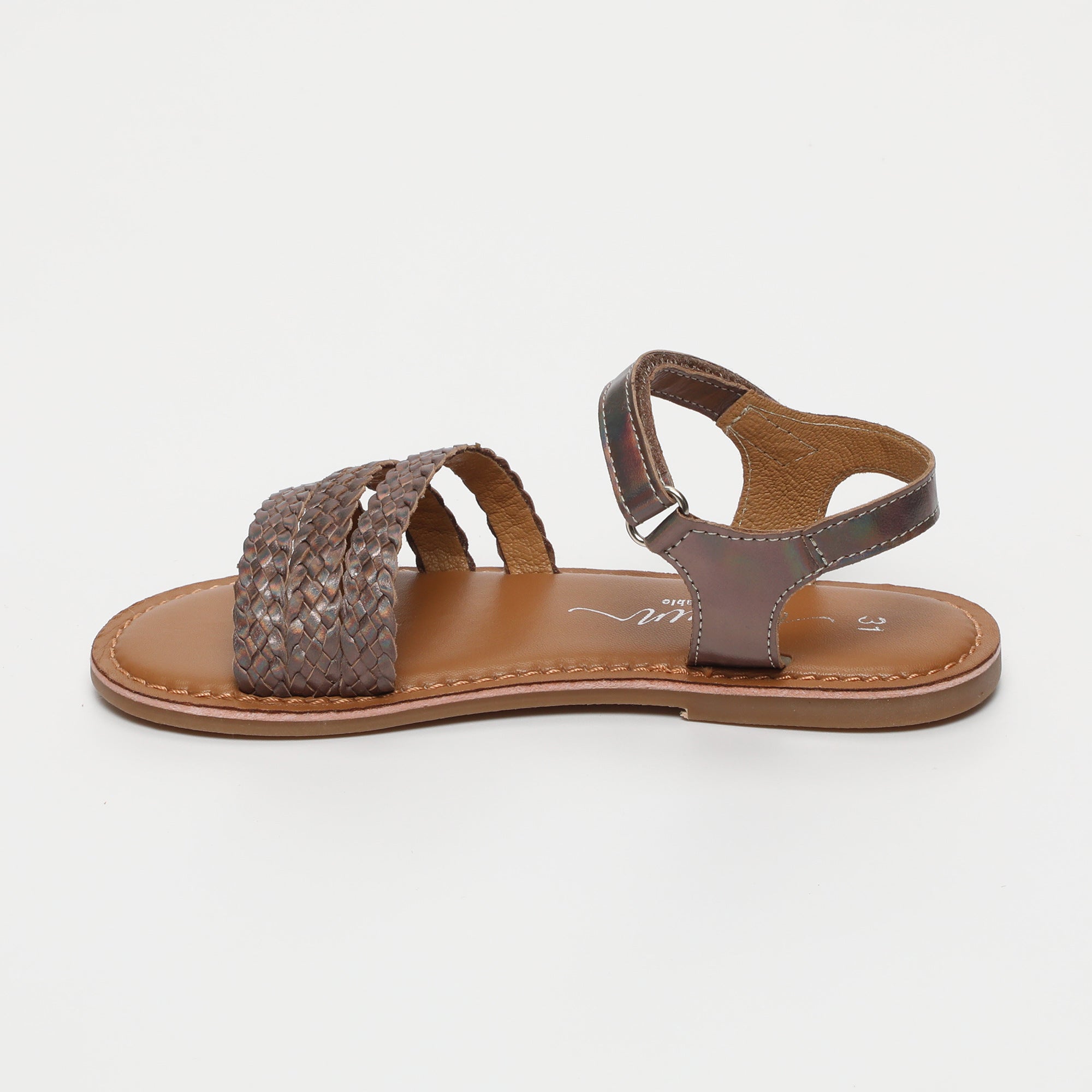 MORGANE Sandales arc en ciel marron