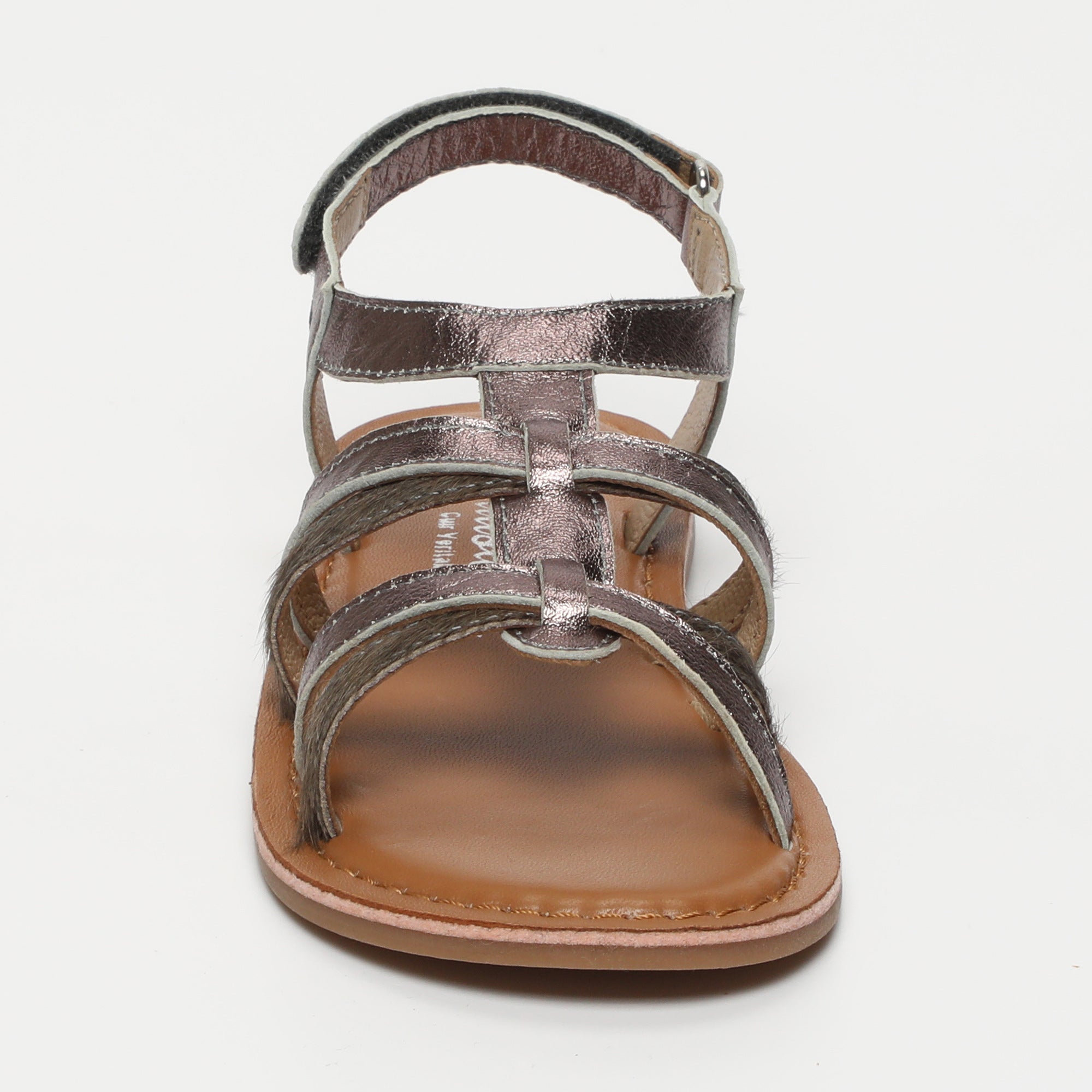 MEILI Sandales gris d'étain