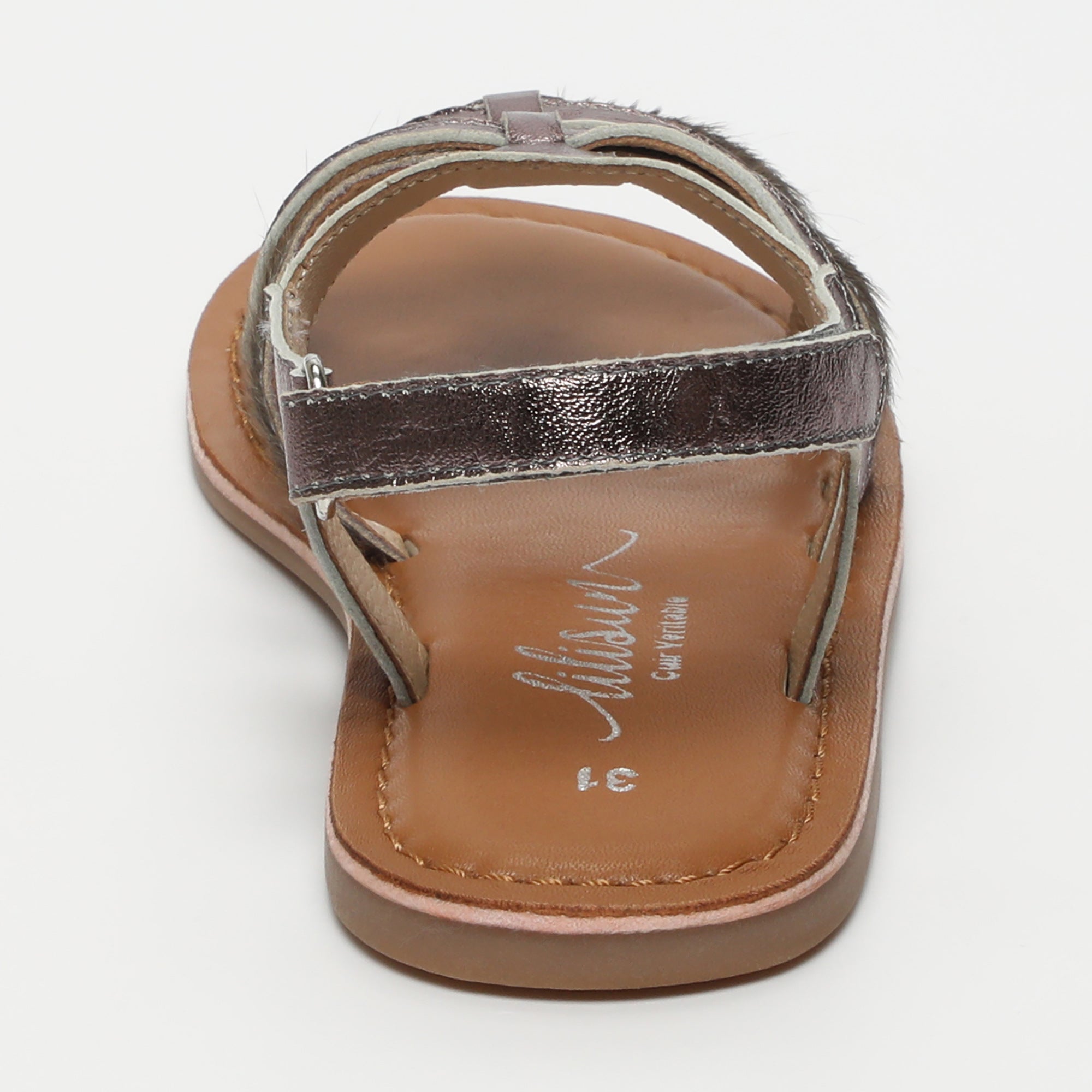 MEILI Sandales gris d'étain
