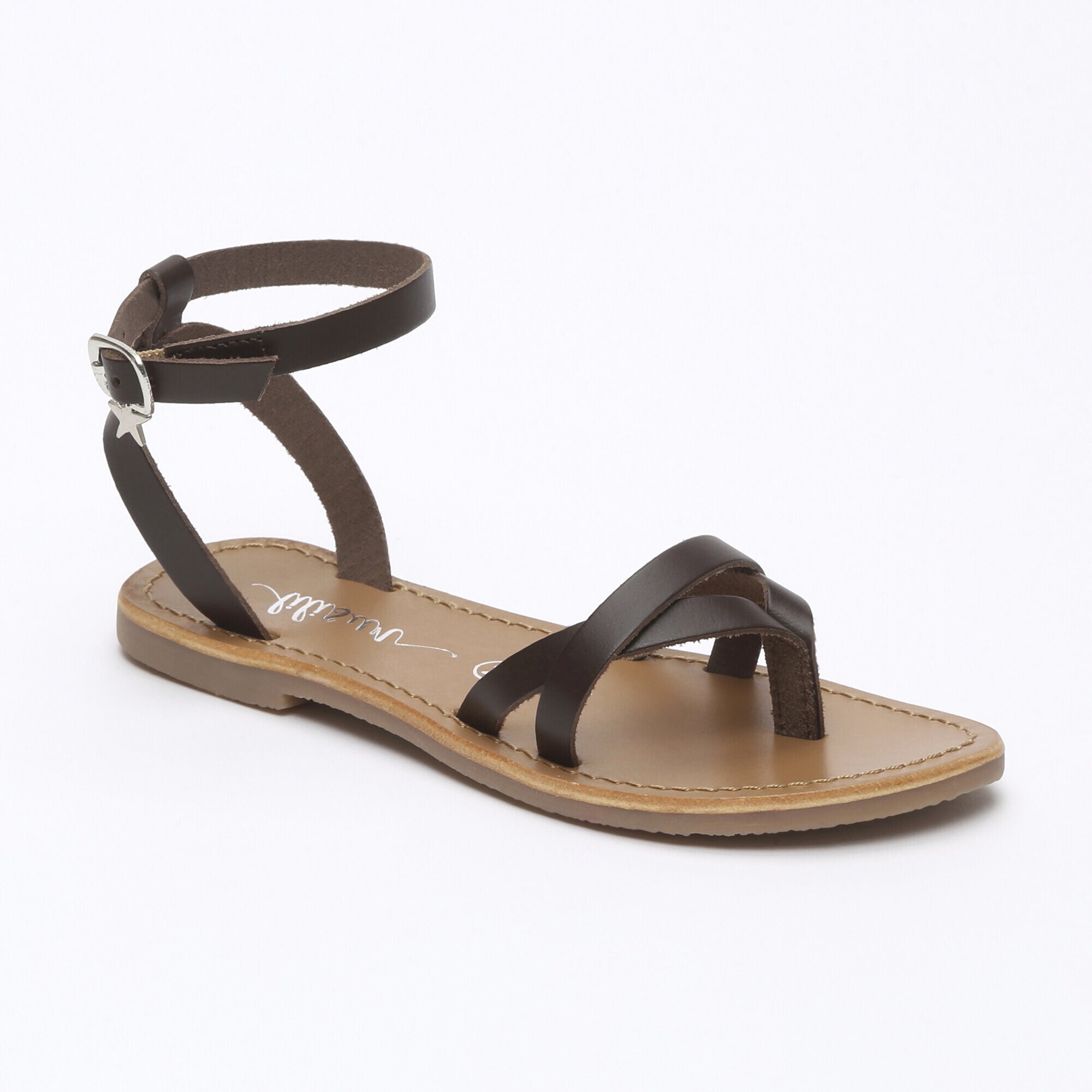 LOU sandales chocolat