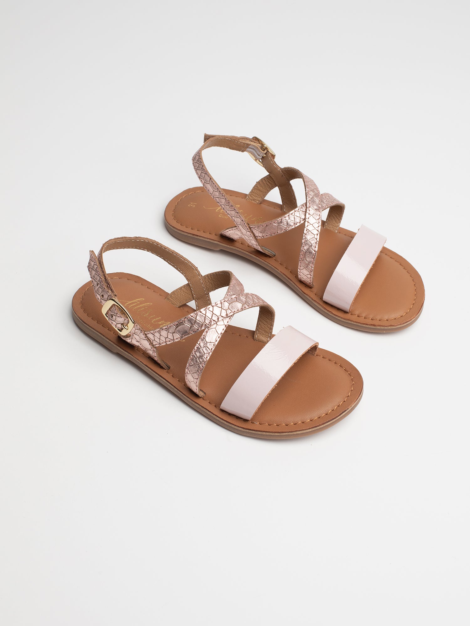 FLORA sandales rosegold