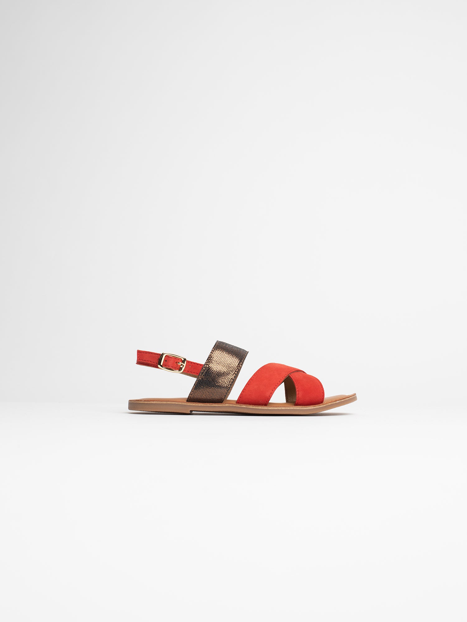 BLANCHE sandales rouge bronze