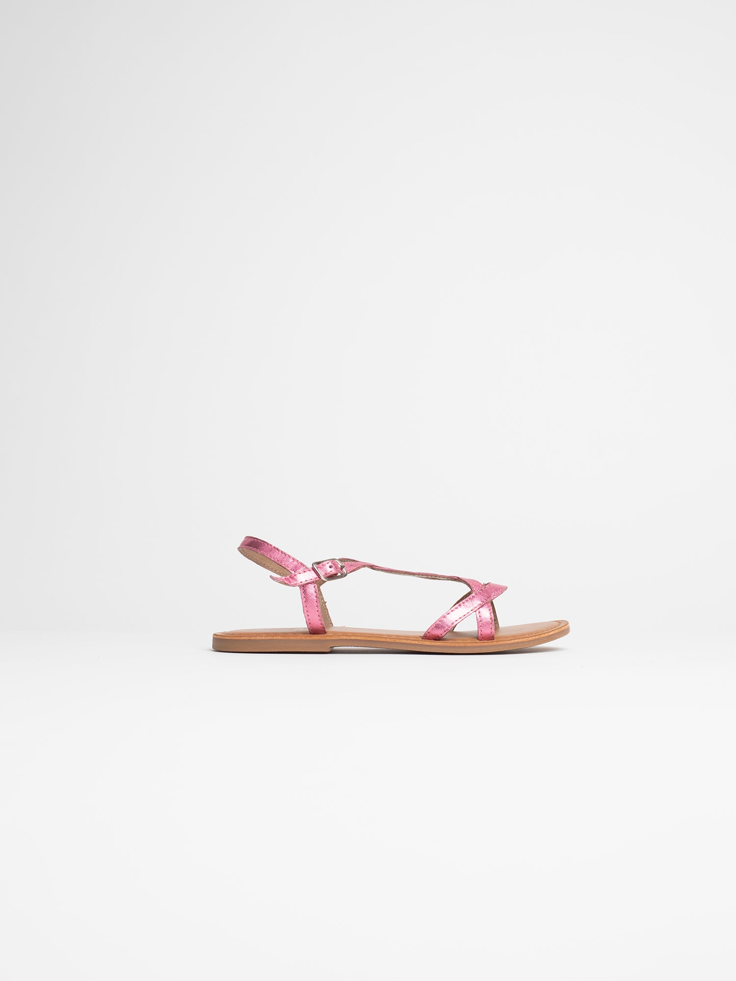 LEILA sandales rose métallisé
