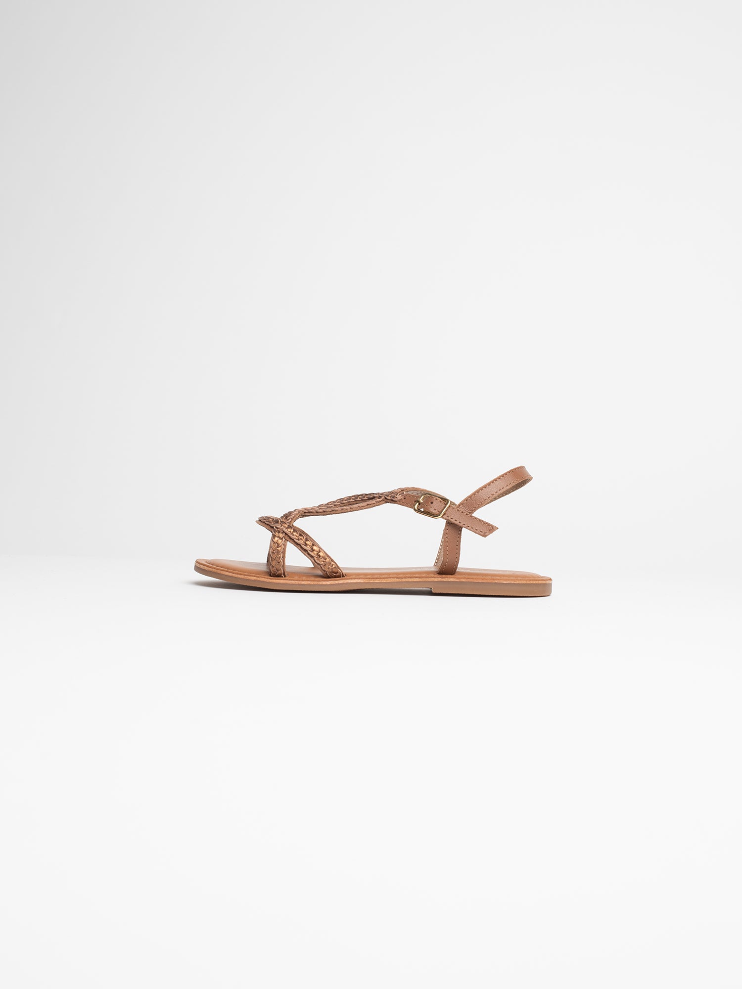 JOANNA Sandales marron métallisé