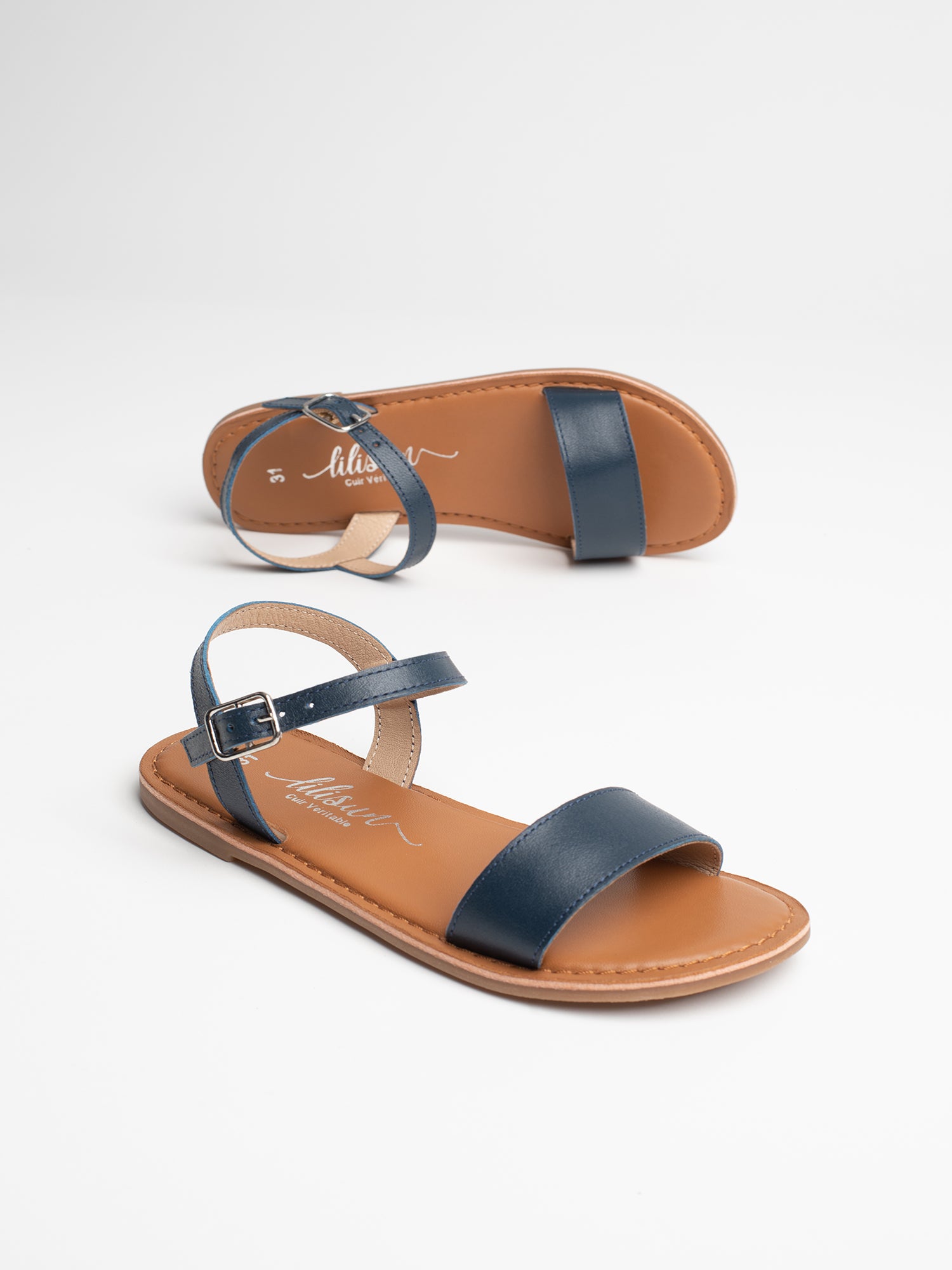 LAURETTE Sandales bleu marine