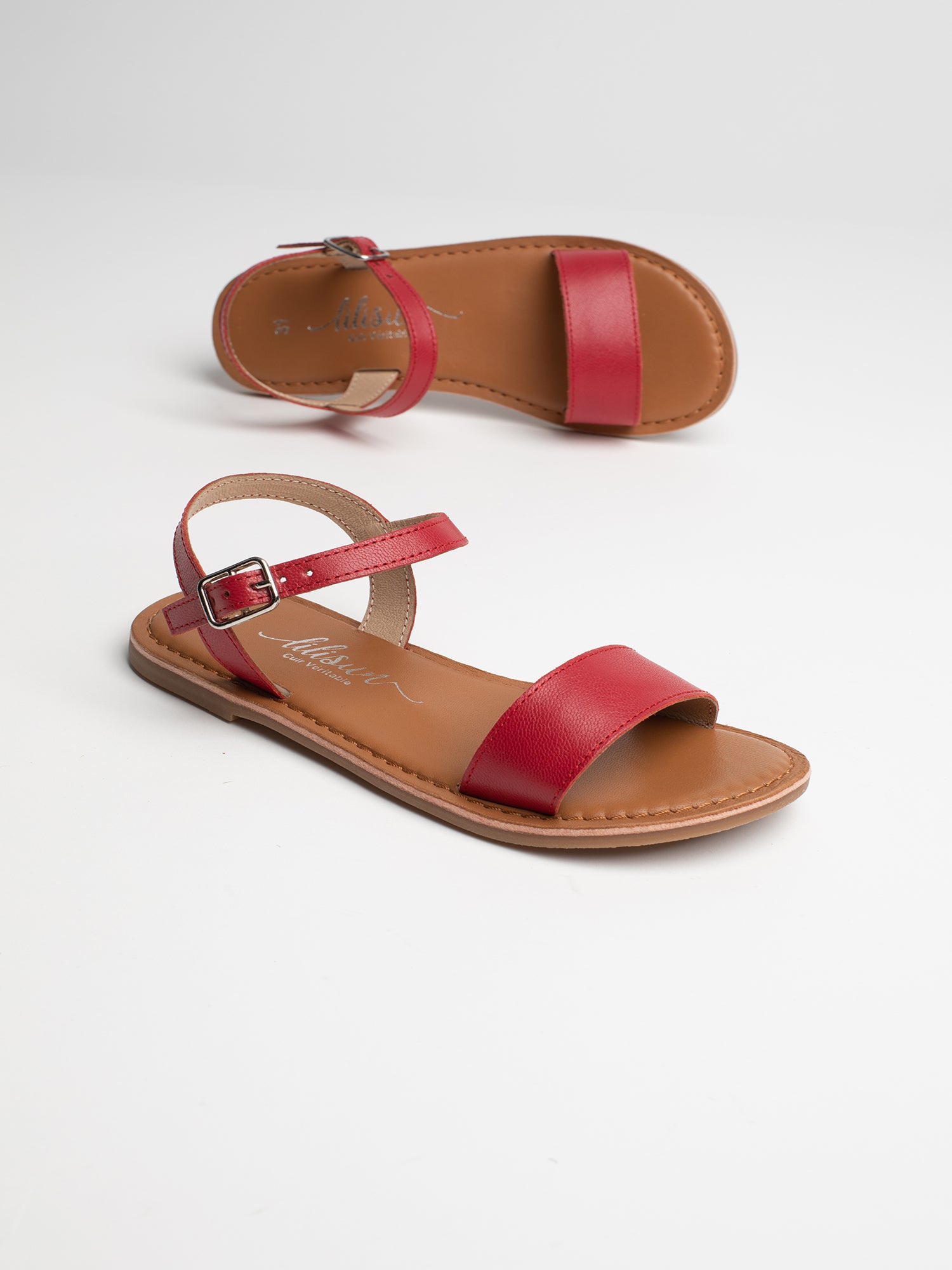 LAURETTE Sandales rouges