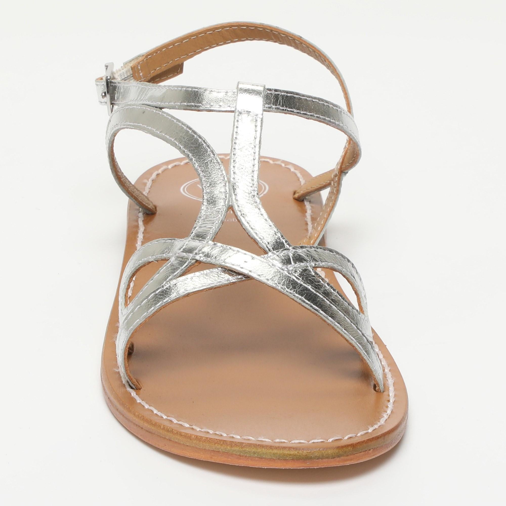 RALA sandales fantaisie en cuir argent