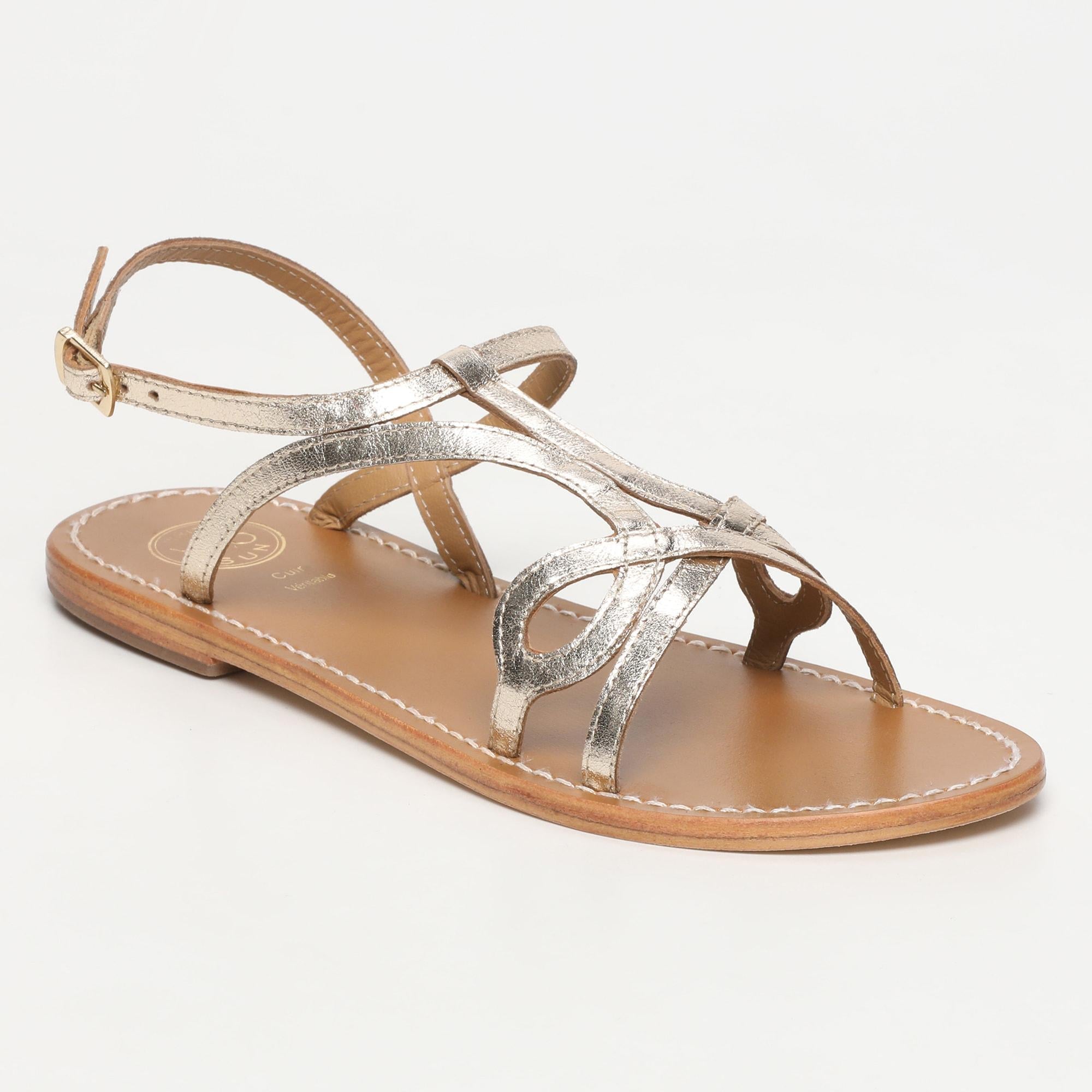RALA sandales fantaisie en cuir or