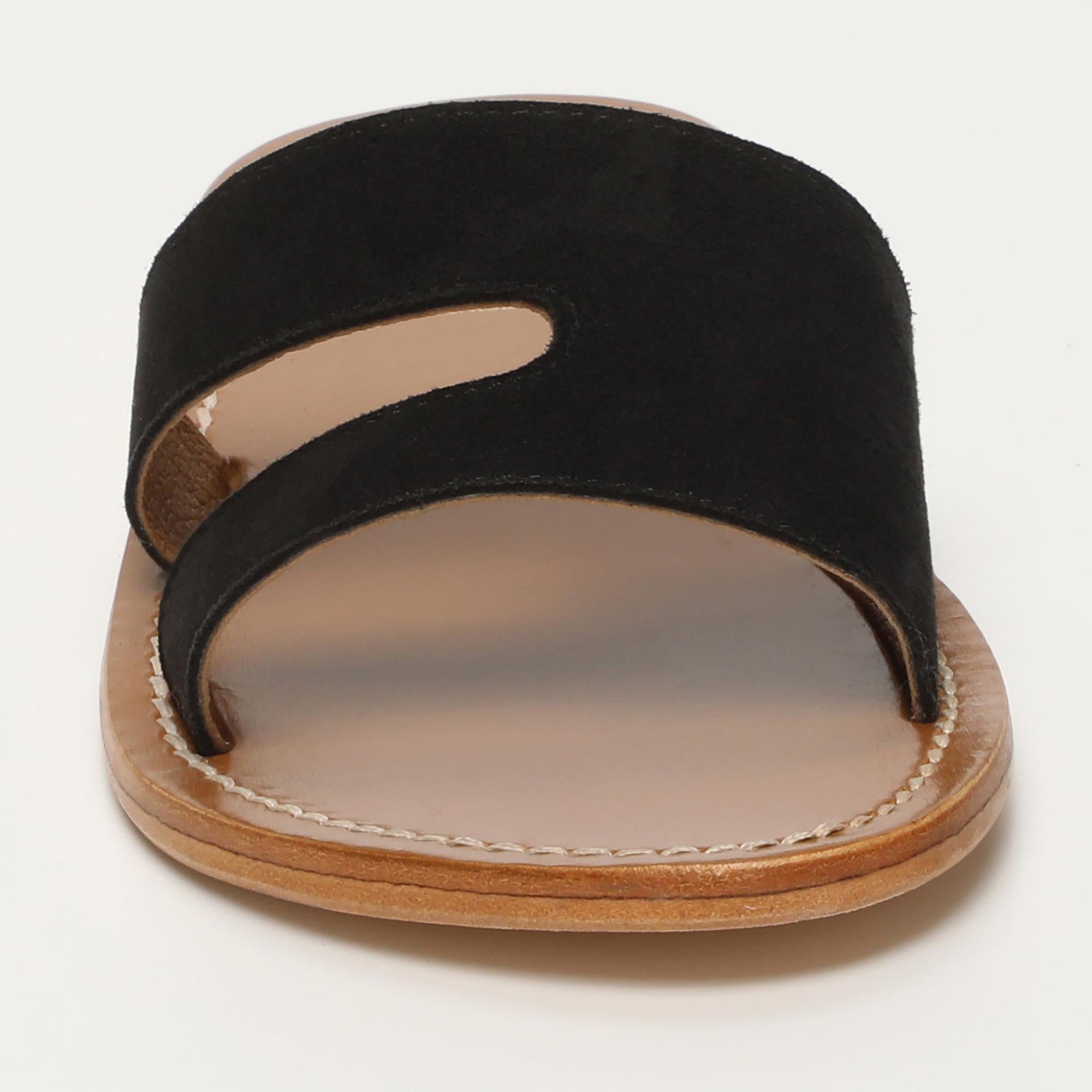THERESE mules en cuir noir