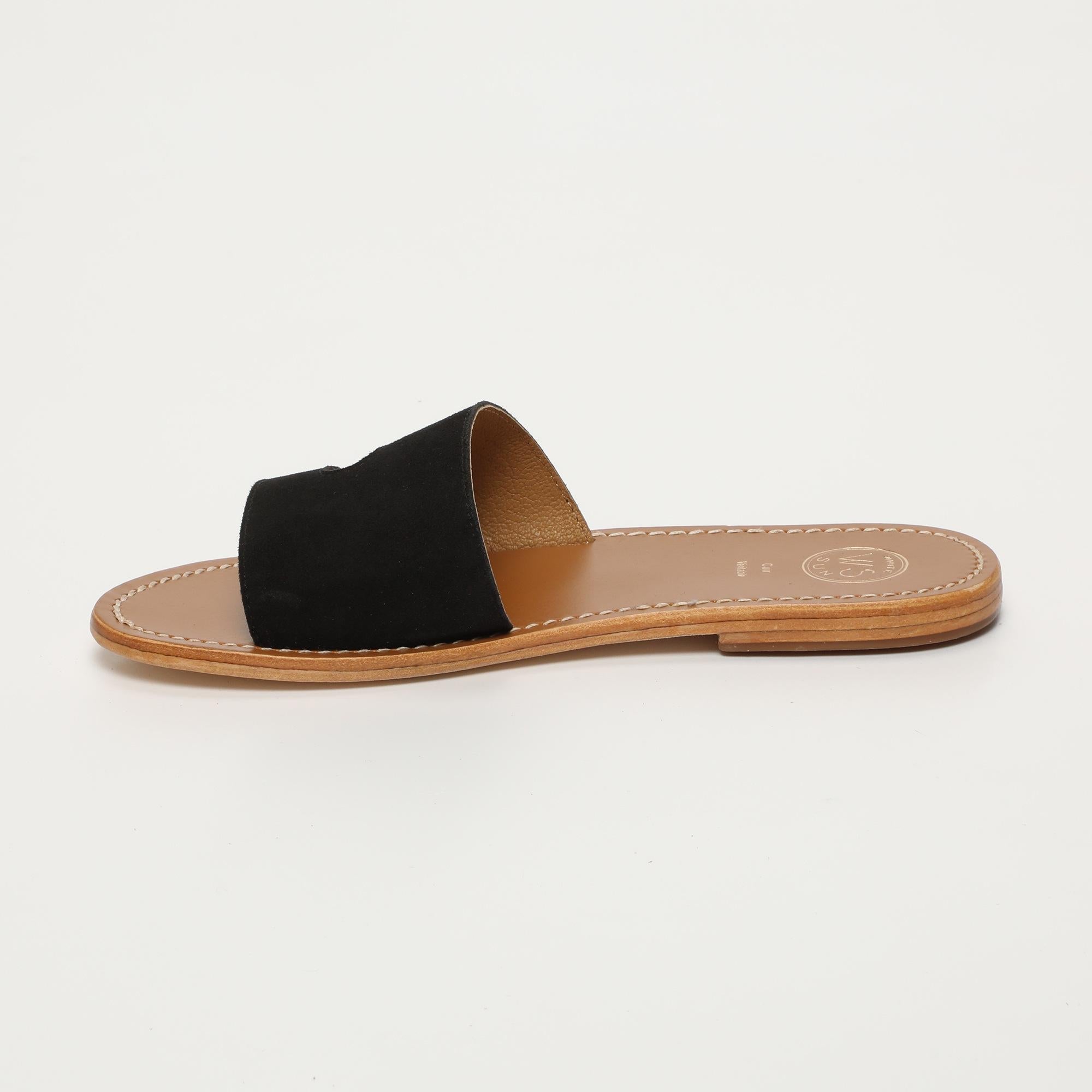 THERESE mules en cuir noir