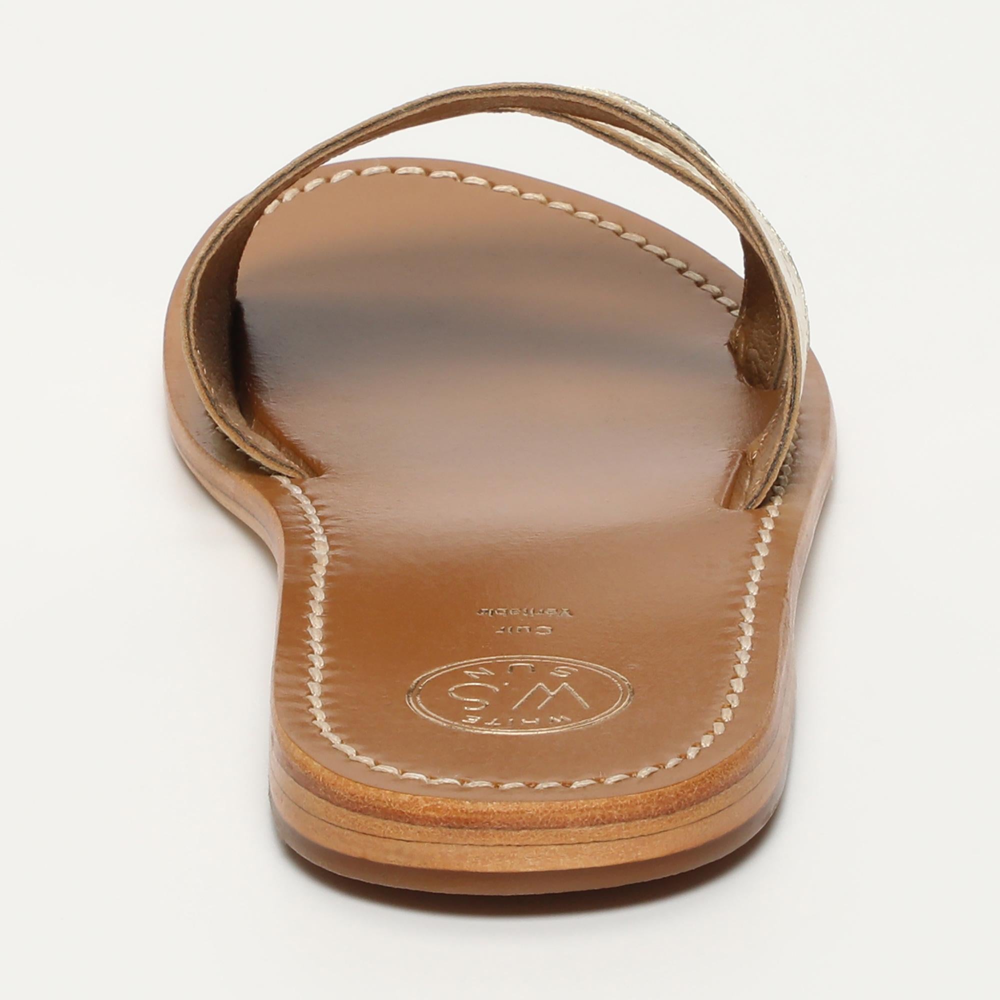 THERESE mules en cuir or