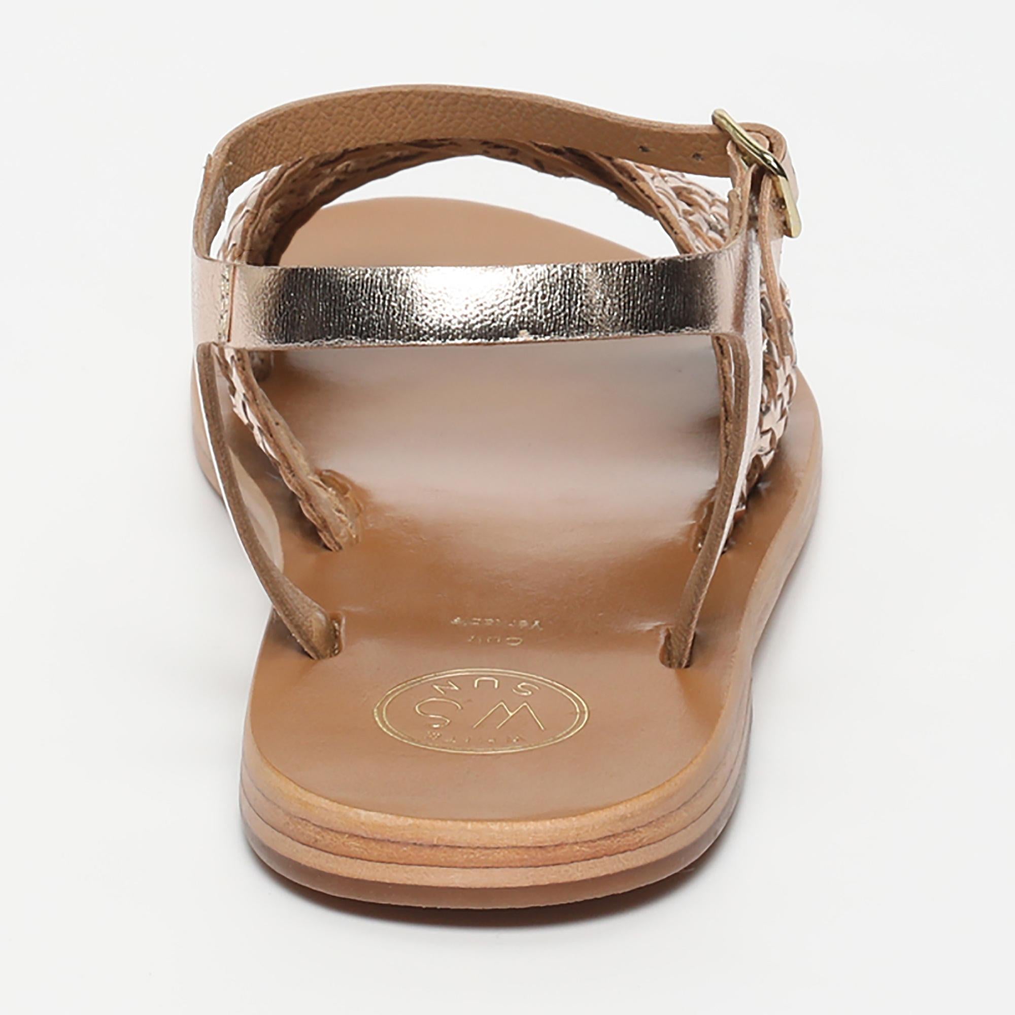 TIRZAH sandales en cuir or