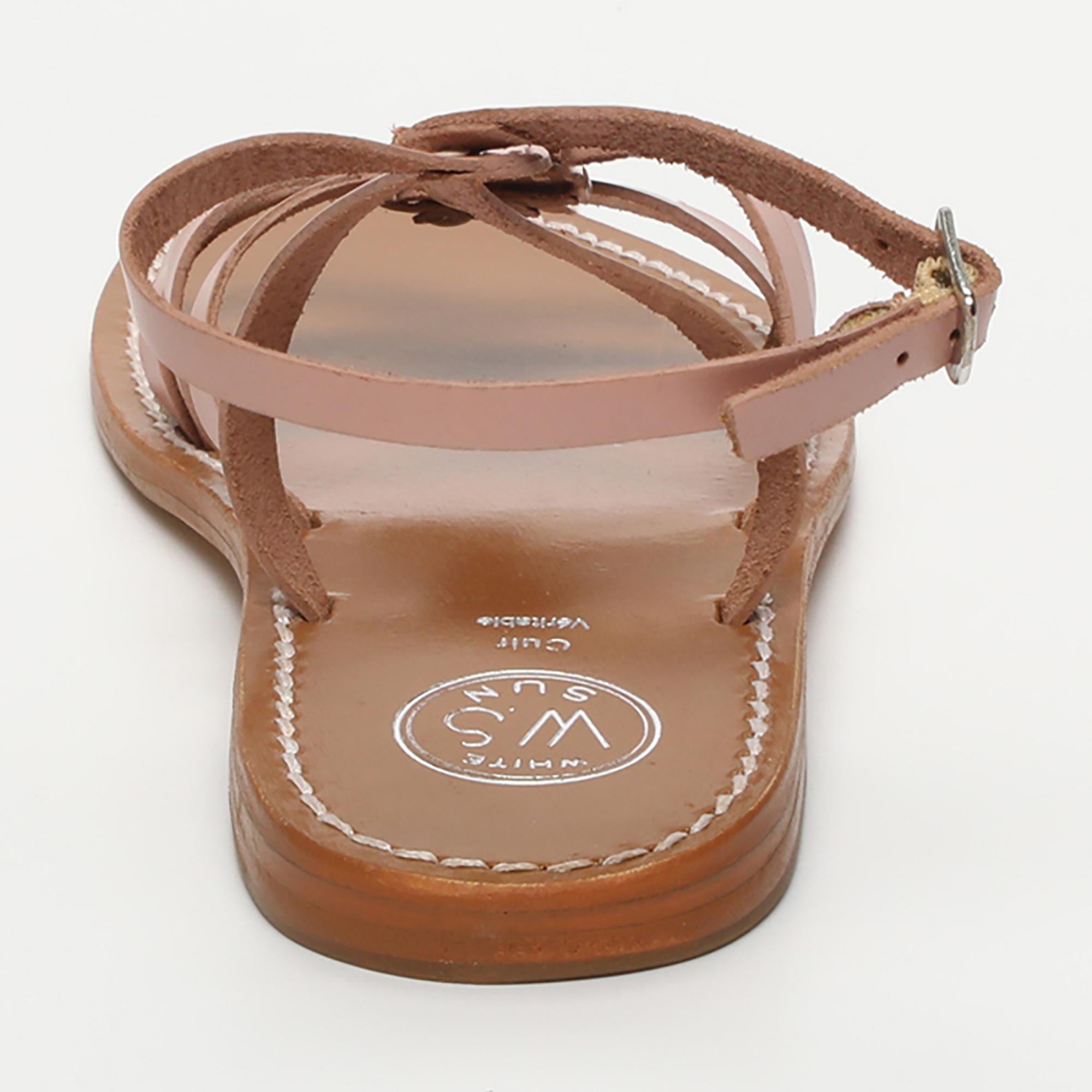 VIKY sandales en cuir rose