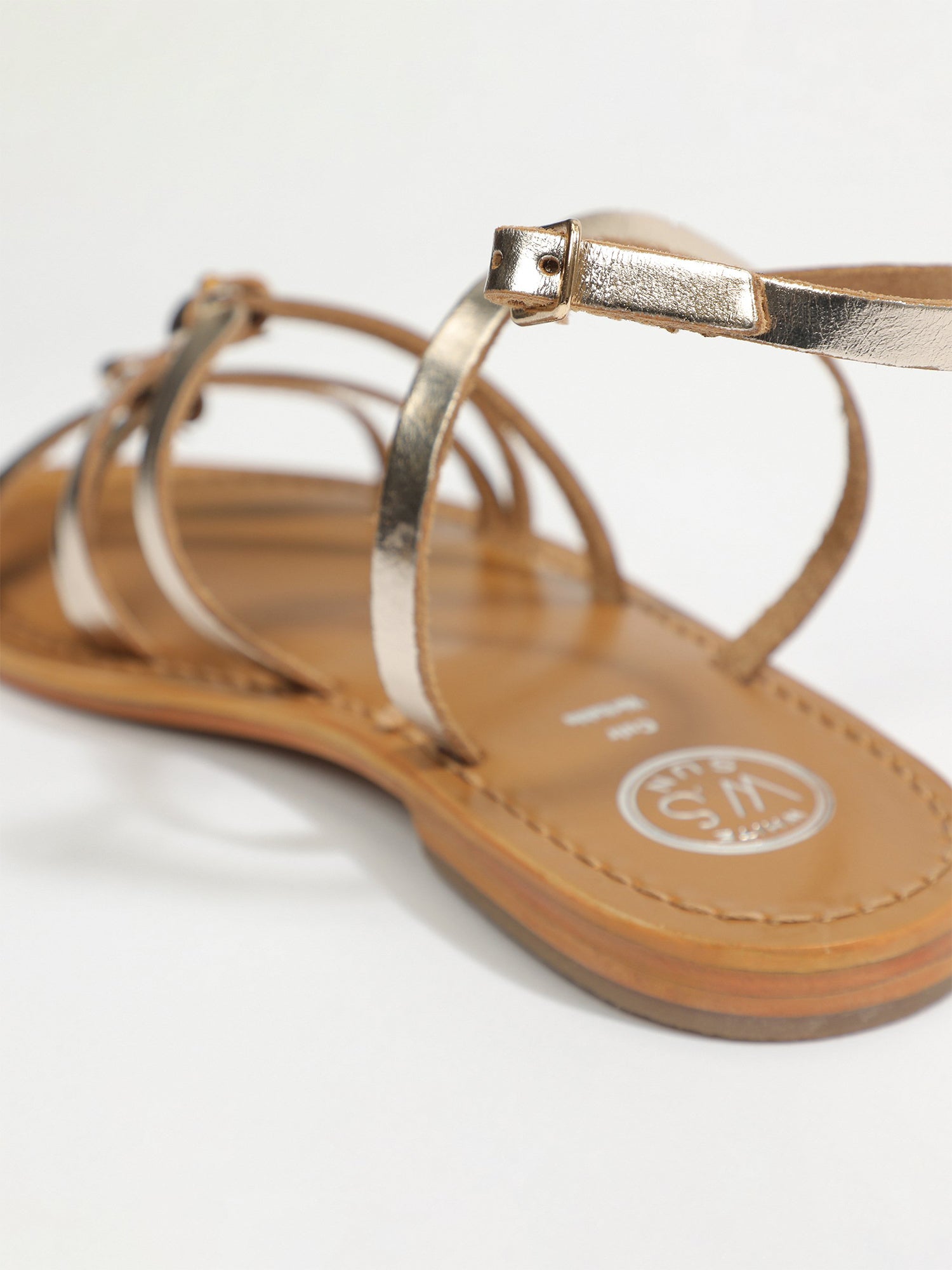 VIKY sandales en cuir or